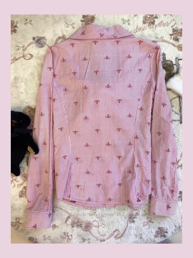 Vivienne Westwood Vivienne Westwood Bow Long Sleeve Shirt Size L / US 10 / IT 46 - 2 Thumbnail