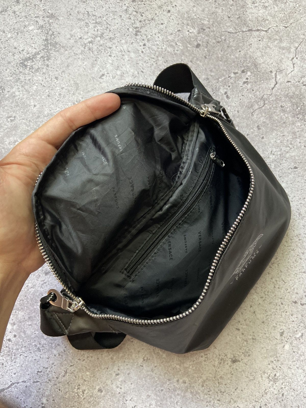 Versace Versace Parfums Belt Bag Black Medusa Crossbody Size ONE SIZE - 6 Thumbnail