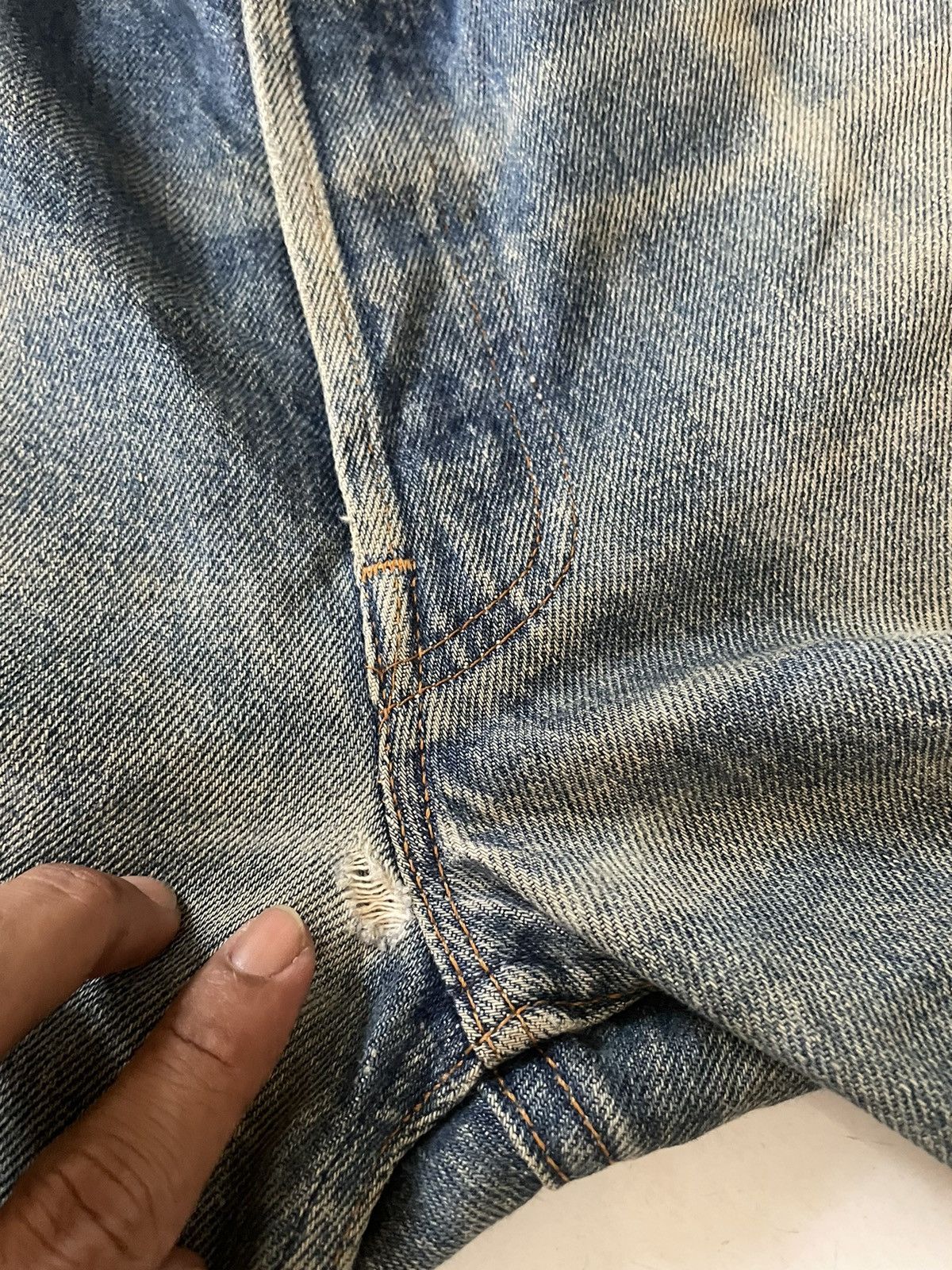 Levi's Vintage 501 Levis Distressed Denim Size US 31 - 9 Thumbnail