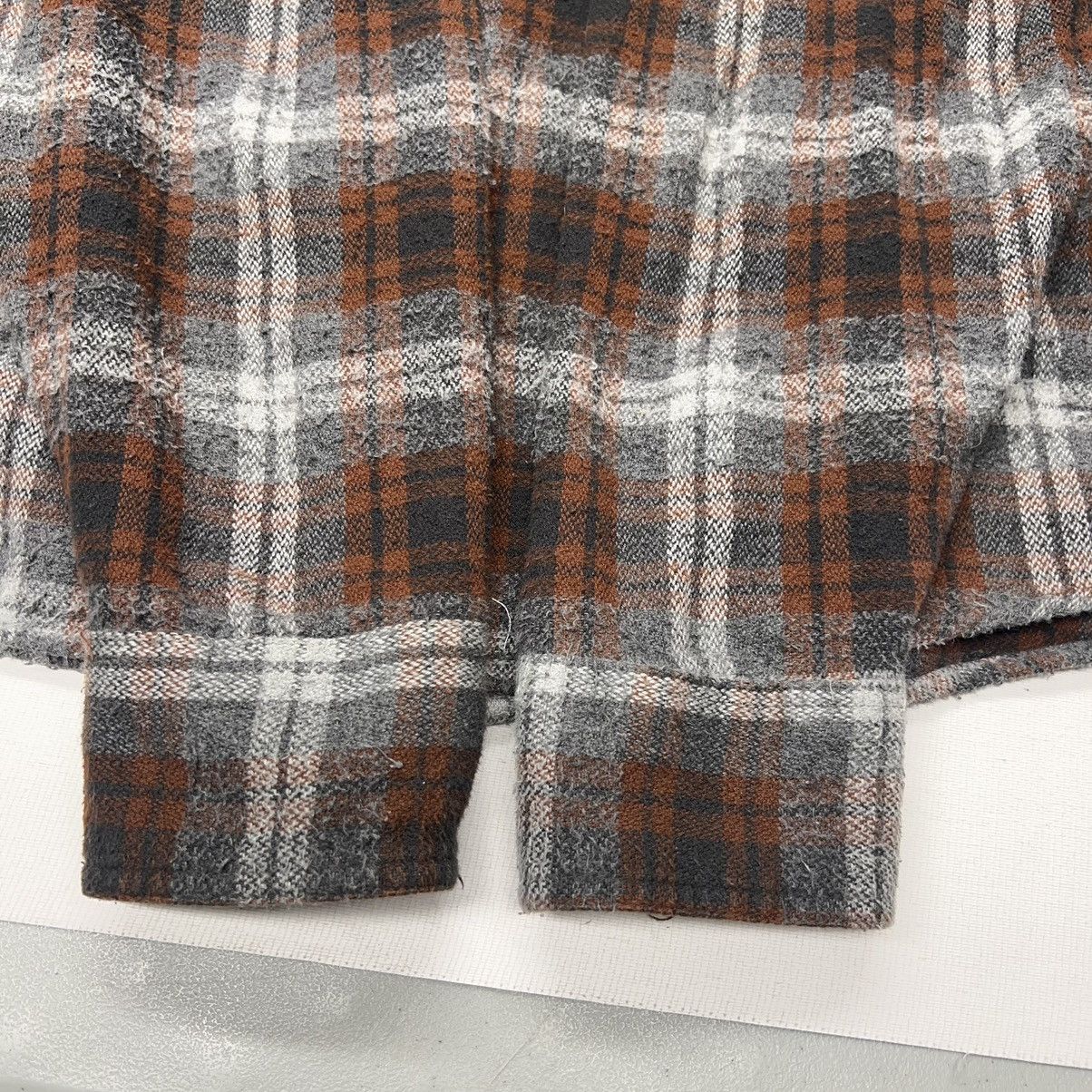 Harley Davidson Harley Davidson Flannel Shirt Brown Button Plaid Motorcycle Size US XXL / EU 58 / 5 - 18 Thumbnail