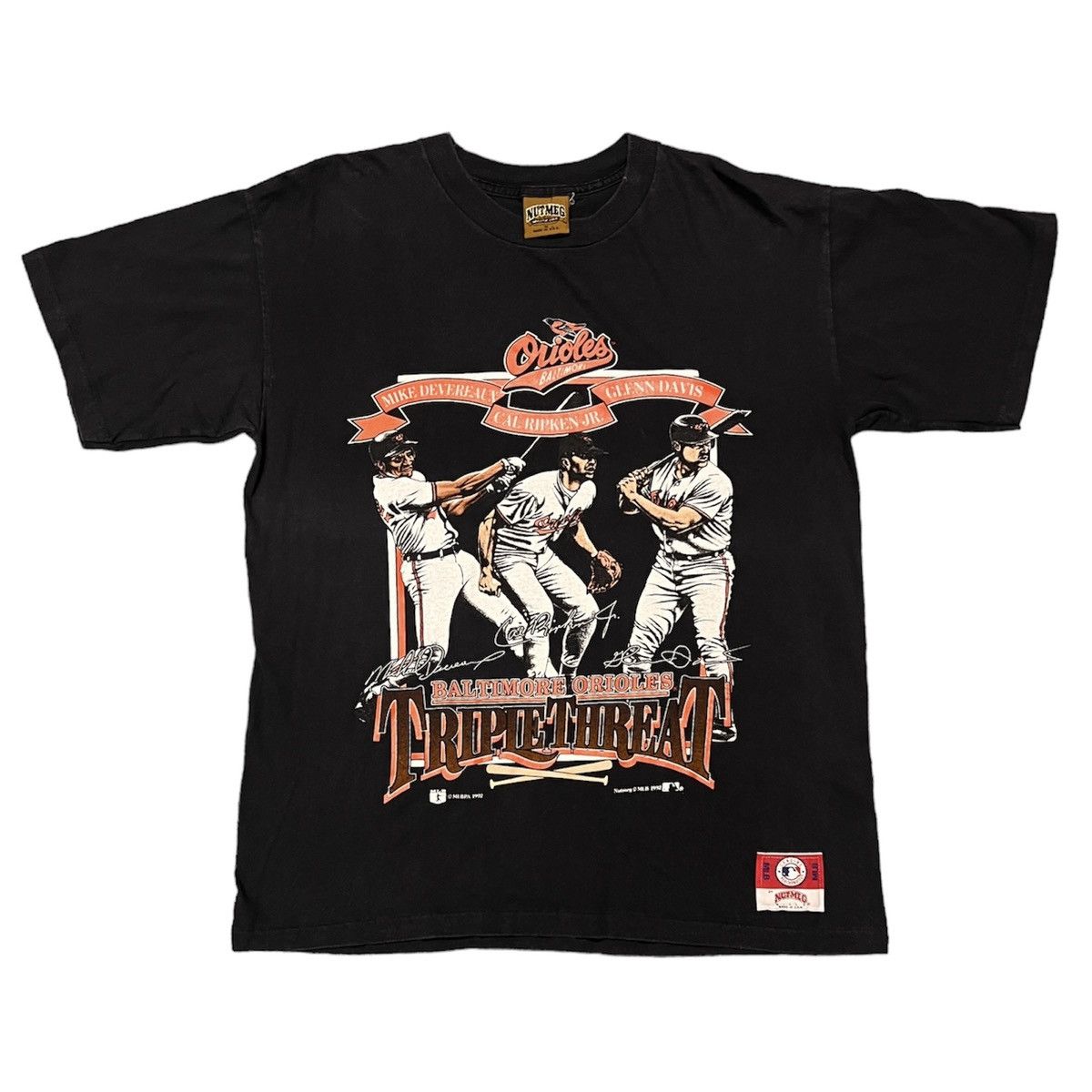 Nutmeg × Vintage 90s Baltimore ORIOLES T-Shirt - SINGLE STITCH - MLB Baseball Size US M / EU 48-50 / 2 - 1 Thumbnail