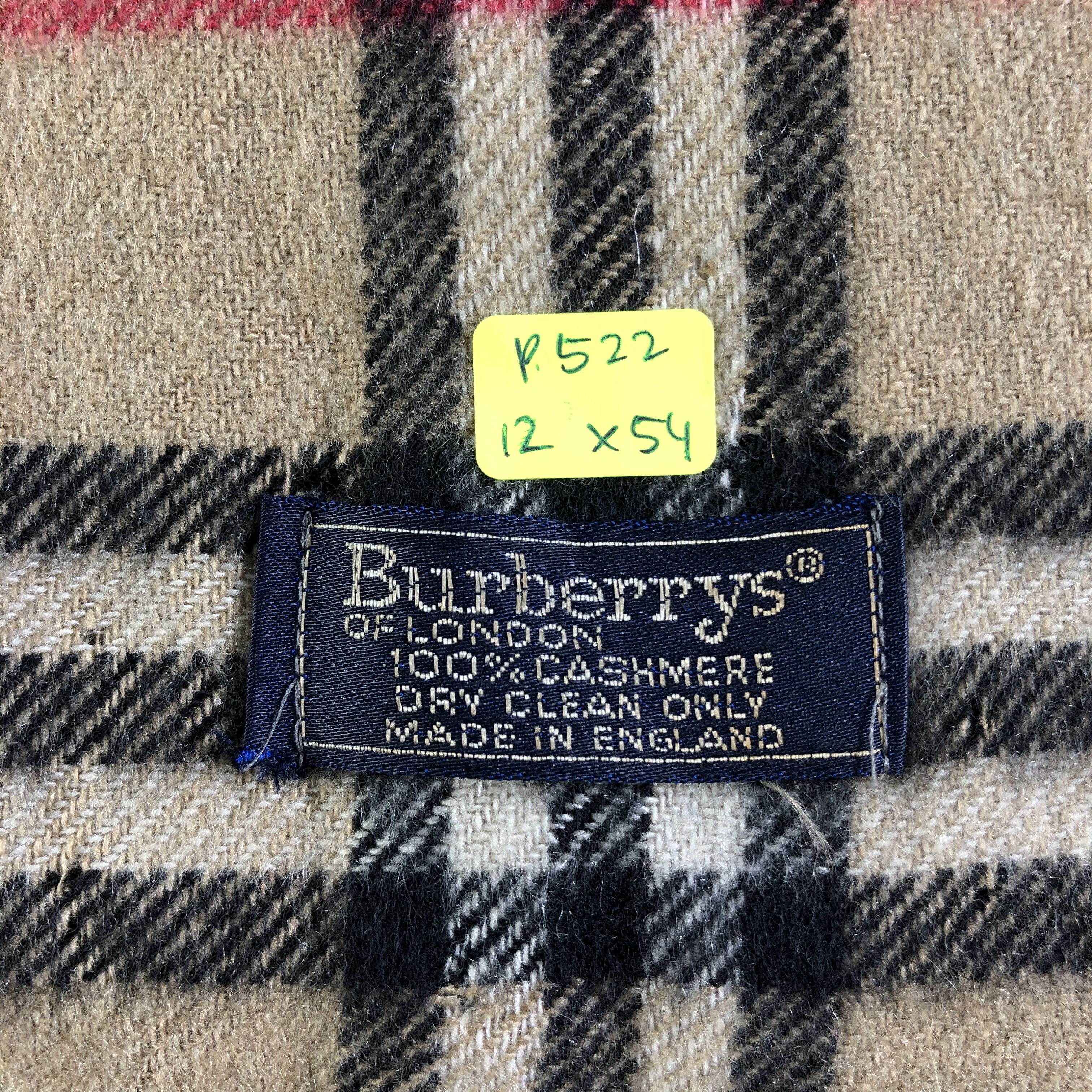 Burberry Burberrys Cashmere Scarf / Muffler / Neckwear Size ONE SIZE - 14 Thumbnail