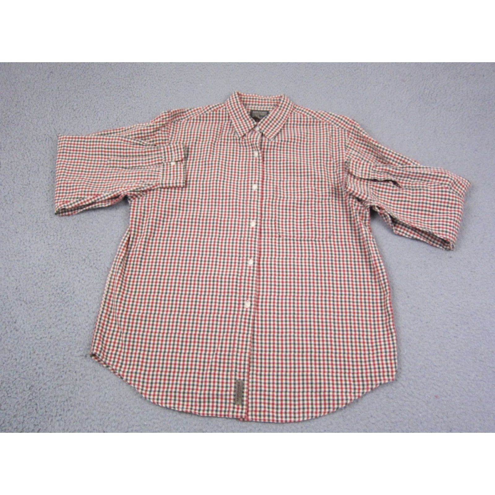 Abercrombie & Fitch VINTAGE Abercrombie & Fitch Shirt Mens Large Red Check Gingham Button Up 90s Size US L / EU 52-54 / 3 - 2 Thumbnail