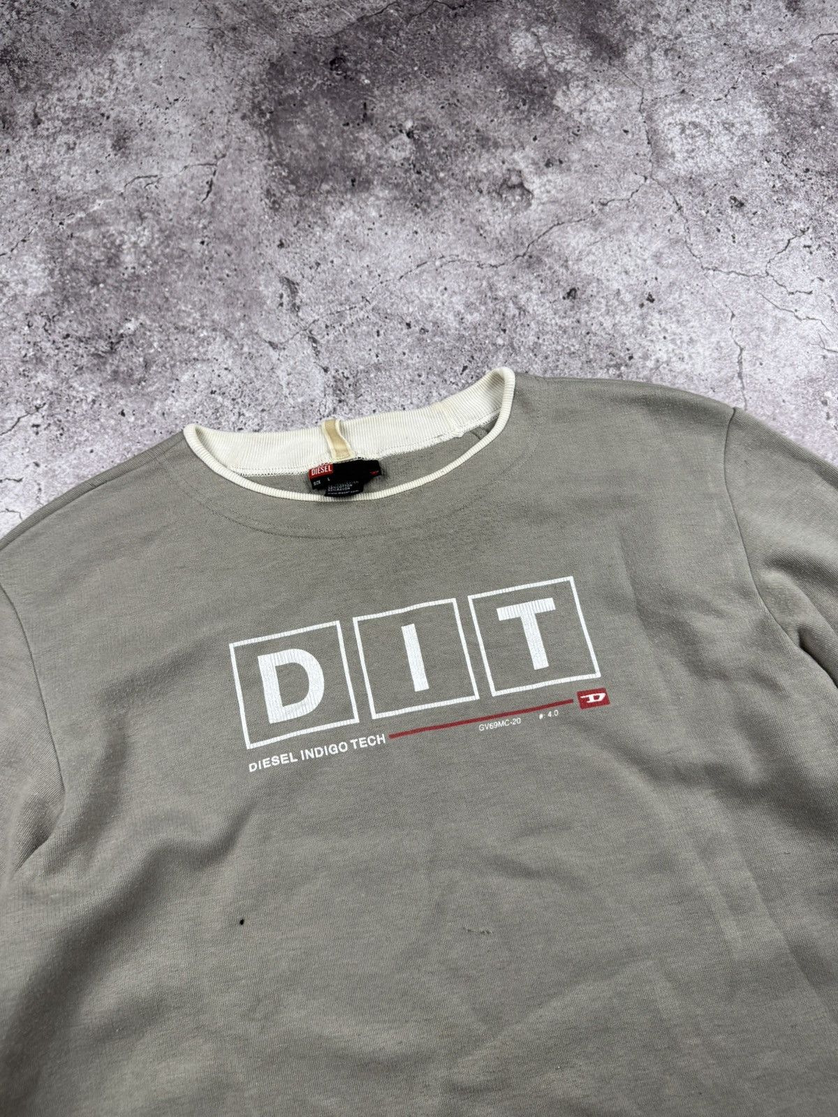 Diesel Rare Vintage Sweatshirt Diesel Indigo Tech Centr logo Y2K Size US L / EU 52-54 / 3 - 3 Thumbnail