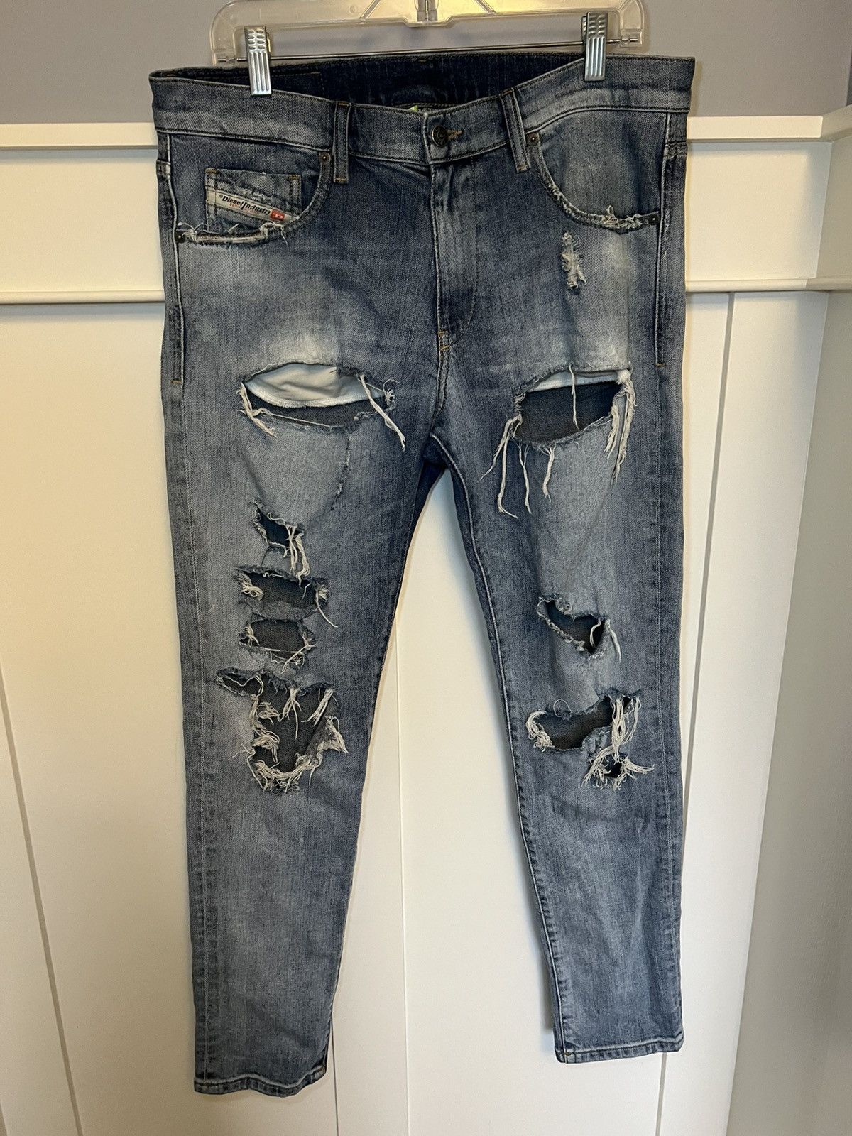 Diesel Vintage Diesel D-STRUKT D-stressed in Italy slim jeans Size US 34 / EU 50 - 1 Thumbnail