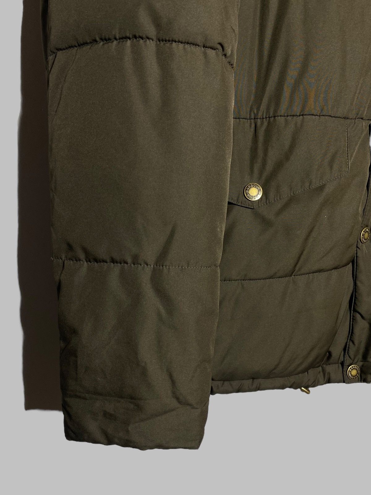 Barbour 🔥 BARBOUR CROMER PUFFER JACKET MILITARY GREEN FIBREDOWN Size US M / EU 48-50 / 2 - 6 Thumbnail