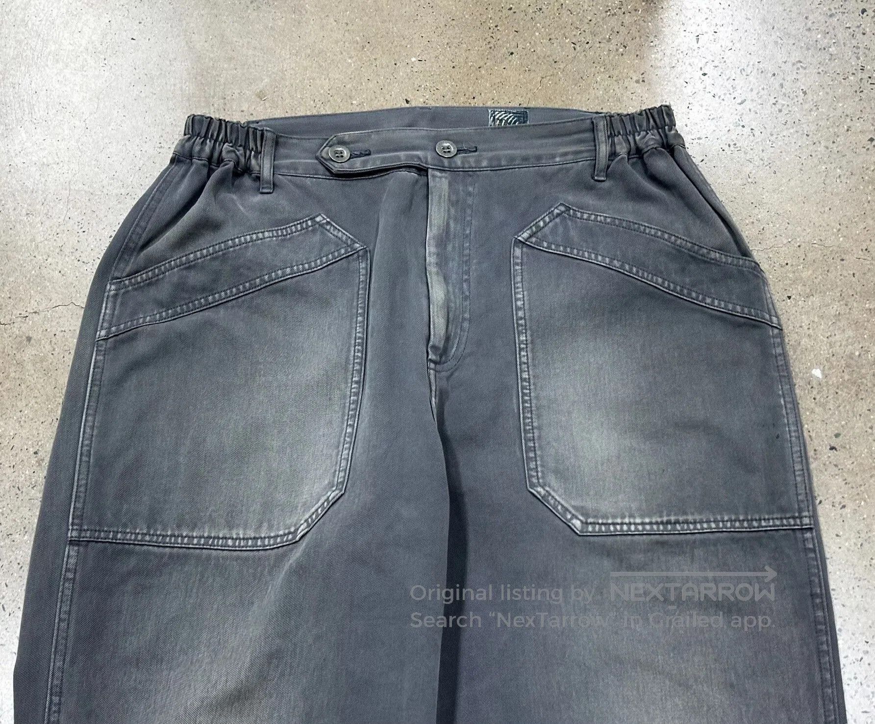 Visvim visvim grey carroll pants with elastic cuffs. Size US 30 / EU 46 - 4 Thumbnail