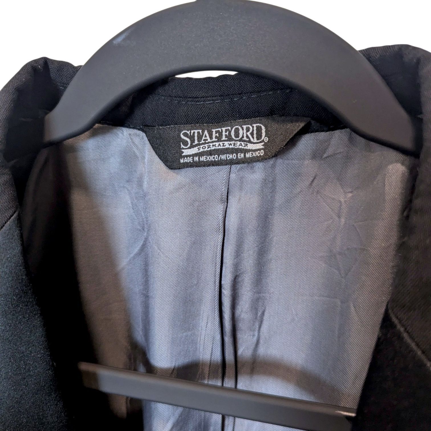 Stafford Stafford Pure Wool Woolmark Formal Wear Tuxedo 40R 34x30 Size 40R - 6 Thumbnail