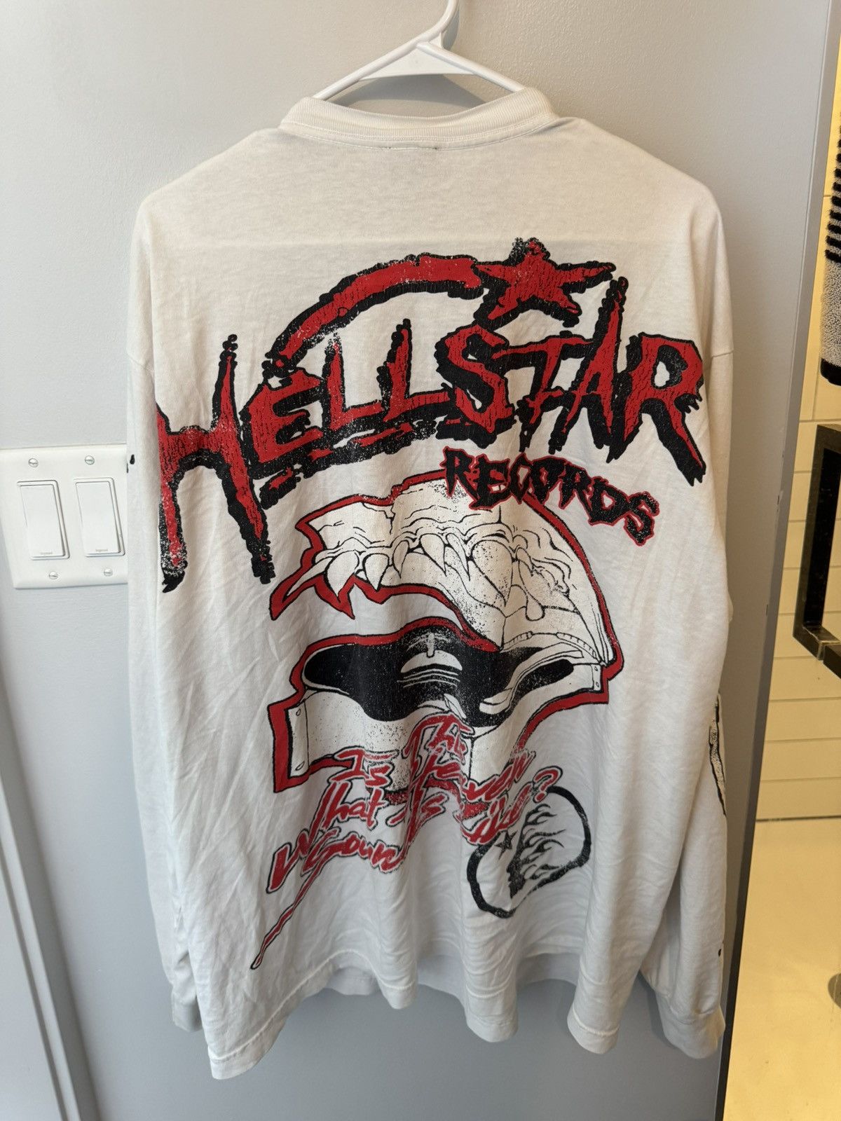 HELLSTAR Hell Star Records Long Sleeve Shirt Size US XL / EU 56 / 4 - 2 Thumbnail