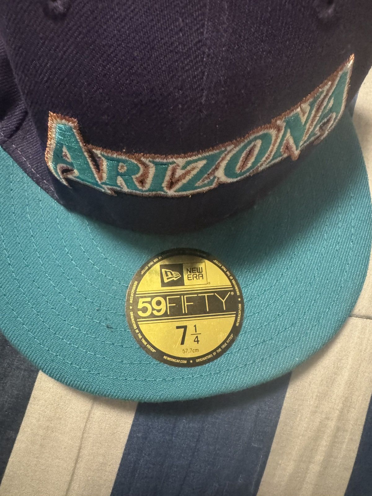 Hat Club Arizona Diamondbacks HATCLUB New Era 59Fifty Jersey Hat Size ONE SIZE - 1 Thumbnail