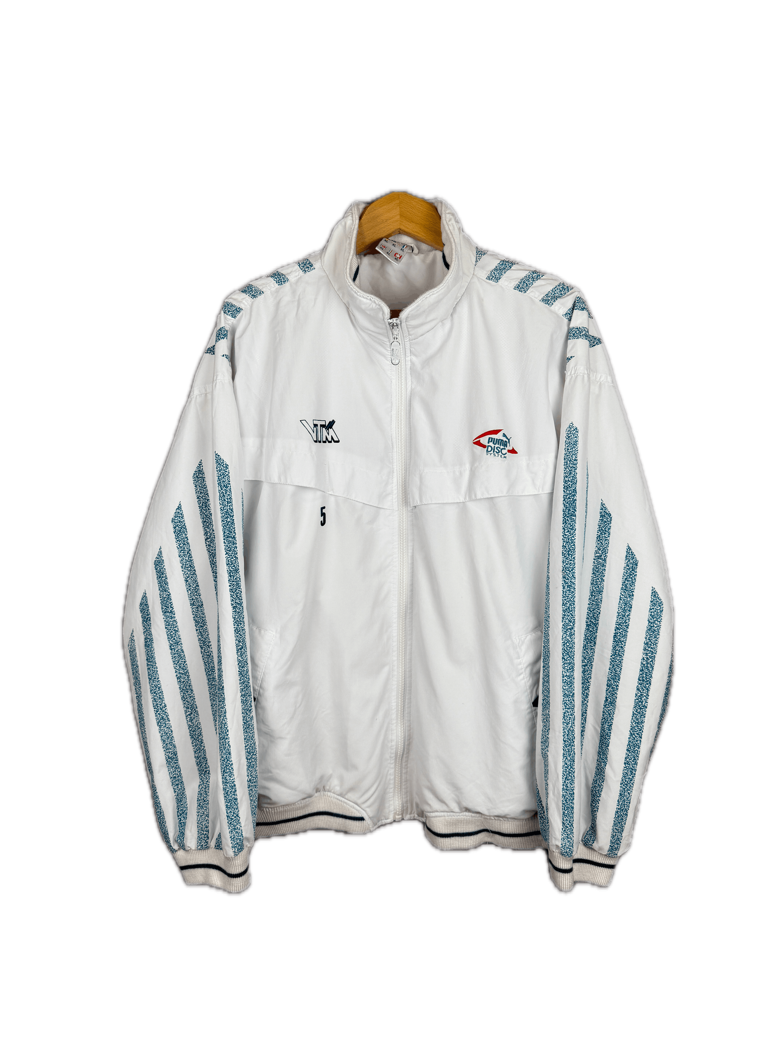 Puma × Vintage Vintage Puma Disc System Jacket VTM 5 Windbreaker Sportswear Size US XL / EU 56 / 4 - 1 Thumbnail