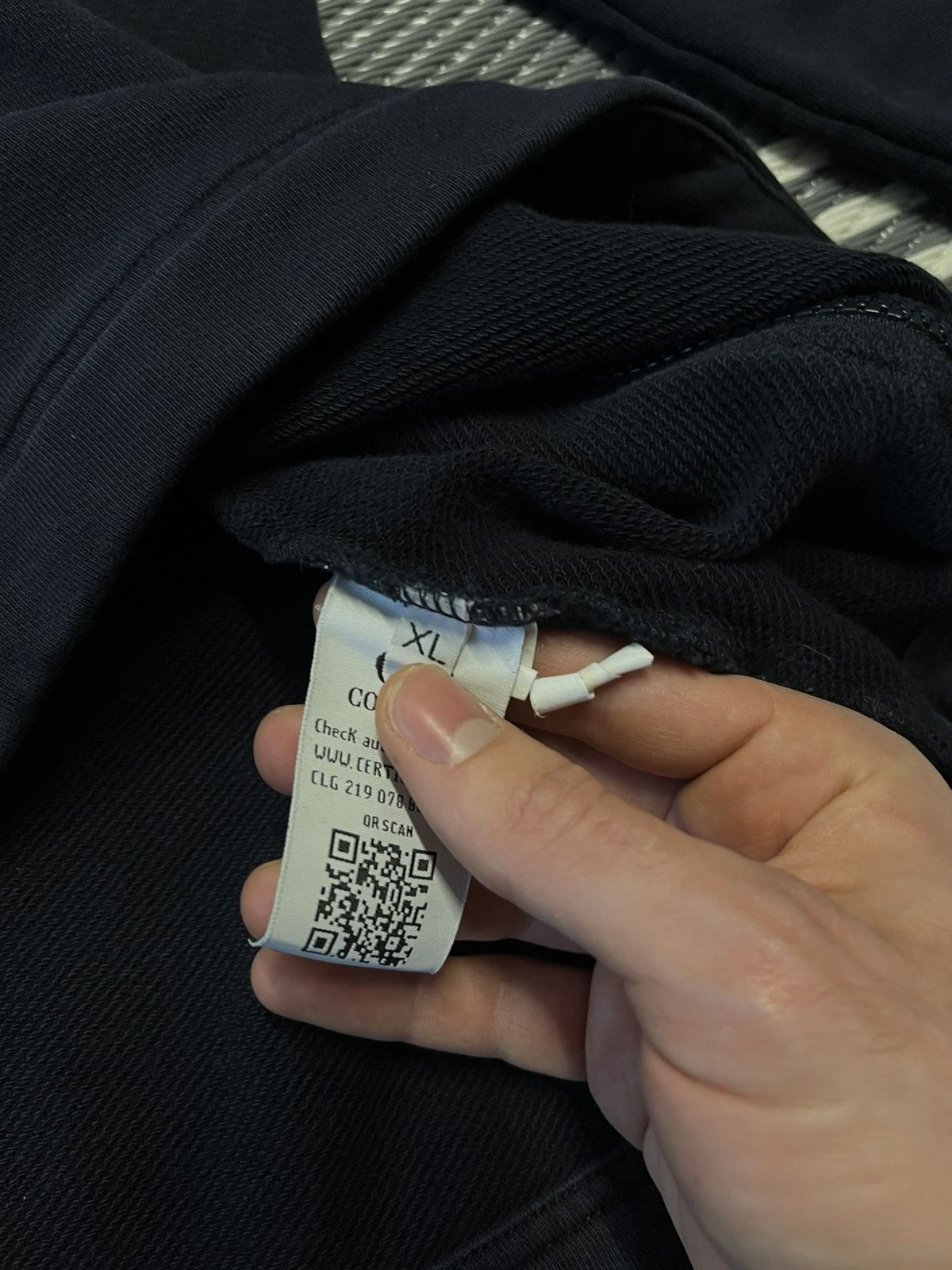 C.P. Company × Massimo Osti C.P. Company Front-zip Sweatshirt Dark Blue Size XL Size US L / EU 52-54 / 3 - 8 Thumbnail