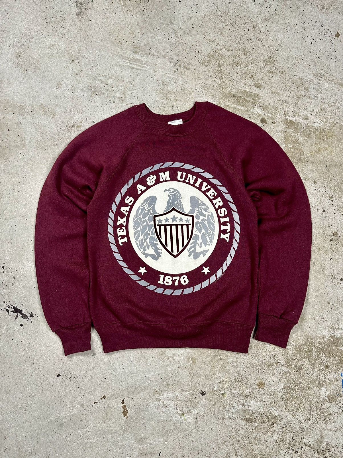 Lee × Vintage Vintage 90s Lee Texas A&M University 1876 Crewneck Size US S / EU 44-46 / 1 - 1 Thumbnail