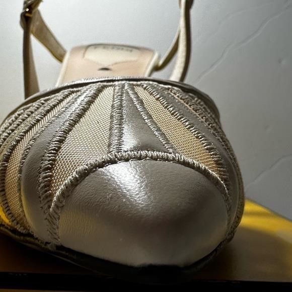 Fendi FENDI Leather Mesh Accents Slingback Pumps","description":"F Size US 6 / IT 36 - 14 Thumbnail