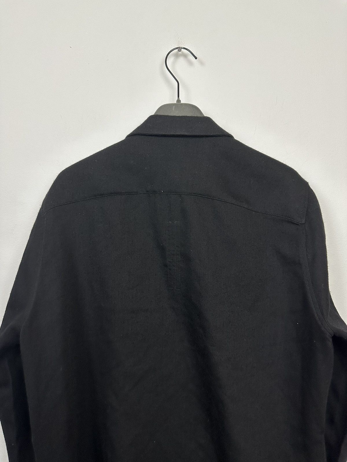 Rick Owens FW19 ‘LARRY’ Wool Bauhaus Button Up Shirt Size US L / EU 52-54 / 3 - 5 Thumbnail