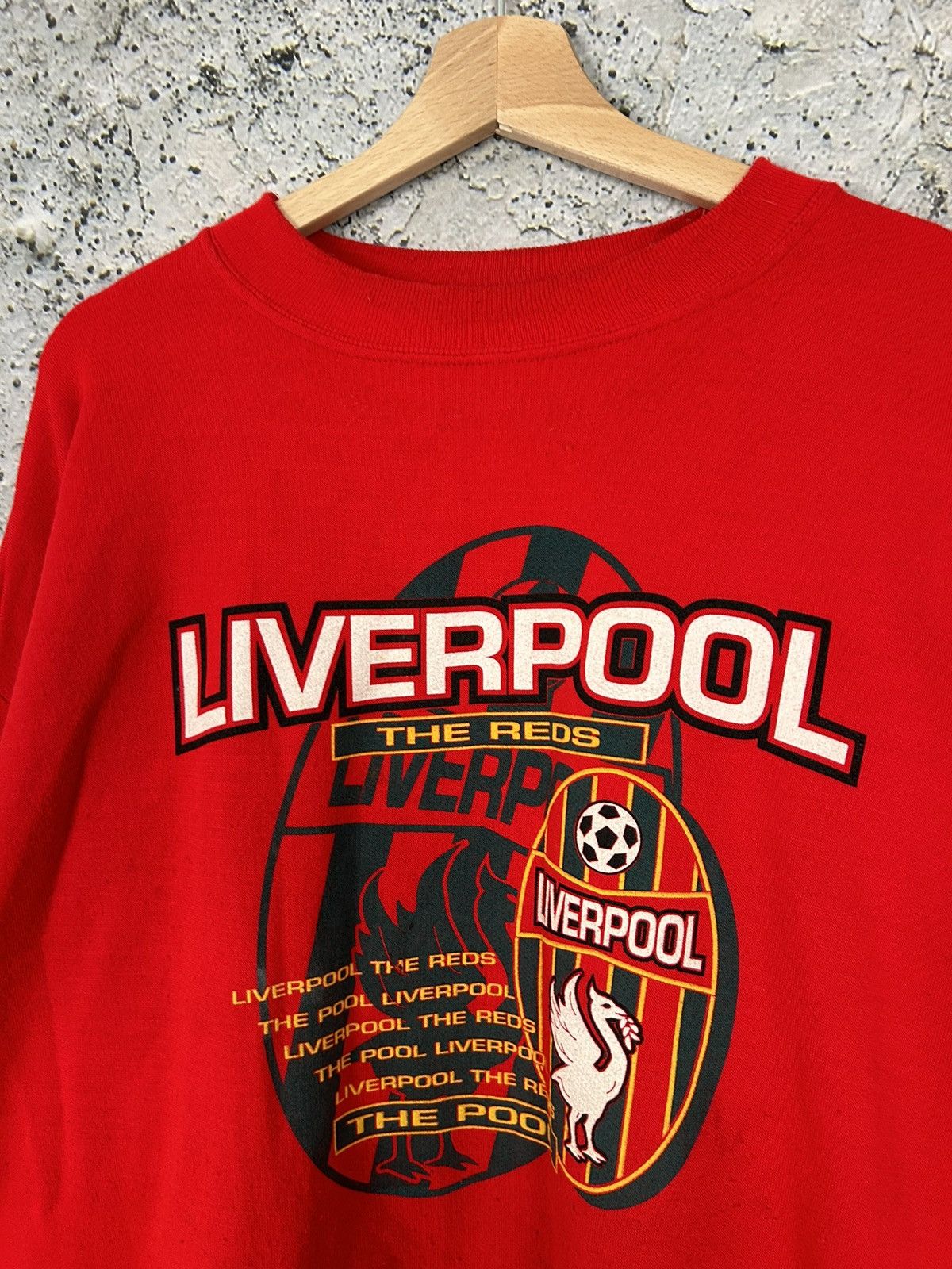Vintage Liverpool FC 90s Fan Sweatshirt Soccer Football Rare