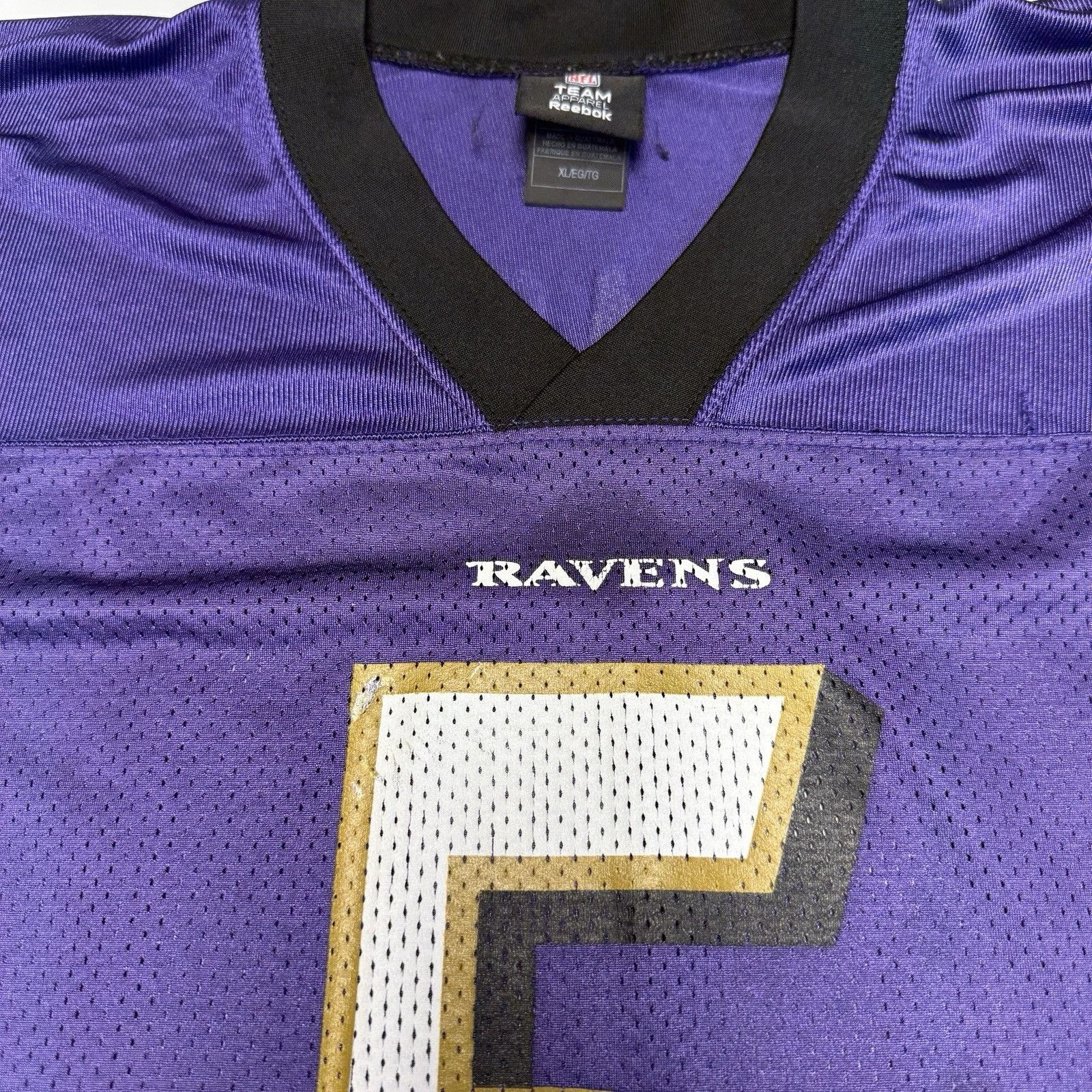 NFL Joe Flacco Baltimore Ravens NFL Jersey Mens XL 25x32 Purple Size US XL / EU 56 / 4 - 5 Thumbnail