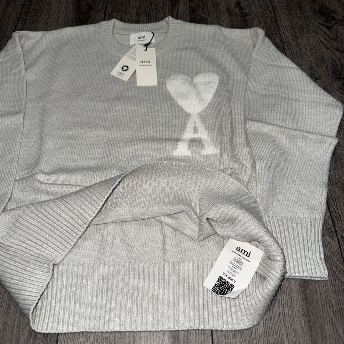 AMI Ami paris gray sweater size s Size S / US 4 / IT 40 - 3 Thumbnail