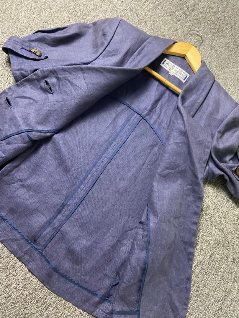 Yves Saint Laurent Yves Saint Laurent Short Sleeve Blazer (191) Size M / US 6-8 / IT 42-44 - 6 Thumbnail