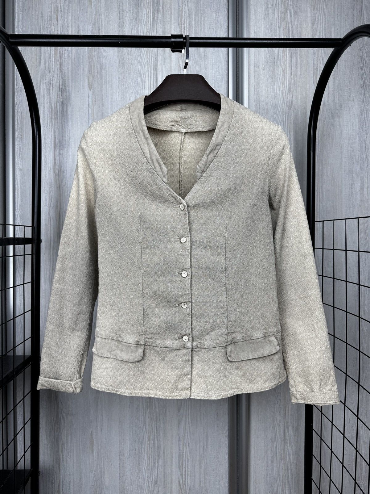 Transit Transit Par-Such patterned v-neck faded avant garde jacket Size XS / US 0-2 / IT 36-38 - 1 Thumbnail