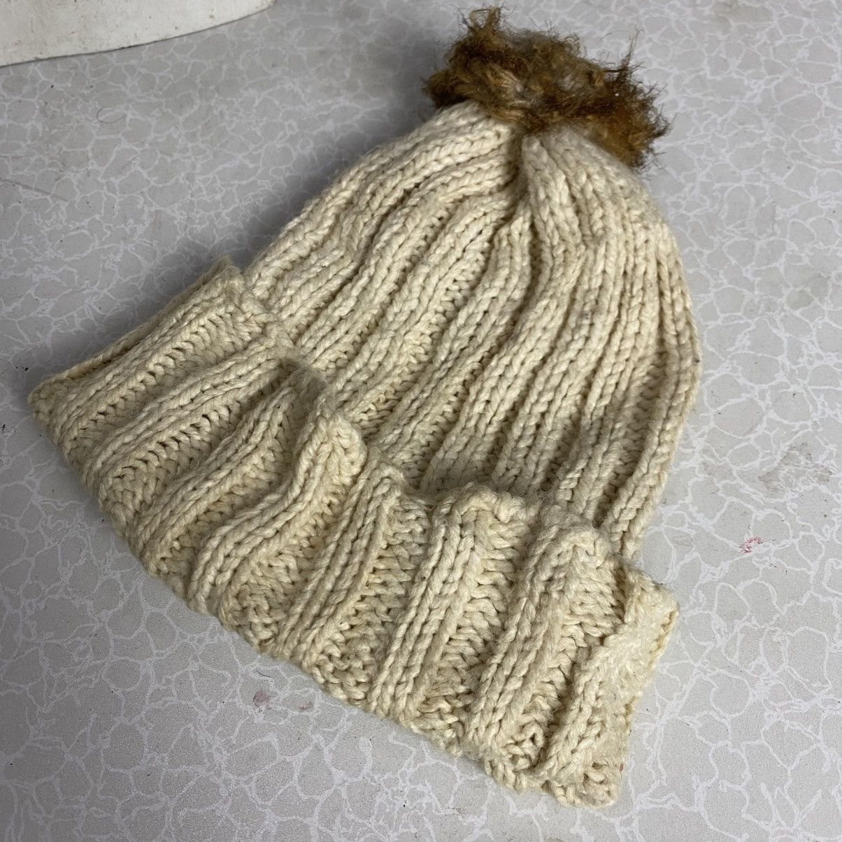 Other × Vintage vtg mad factory co.ltd knitted beanie hats 2 materials Size ONE SIZE - 3 Thumbnail