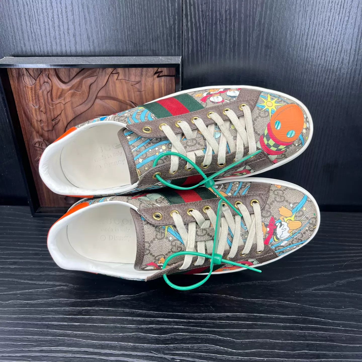 Gucci Gucci Ace x Disney Brown Sneakers US8.5/42.5 Mint Size US 9.5 / EU 42-43 - 4 Thumbnail