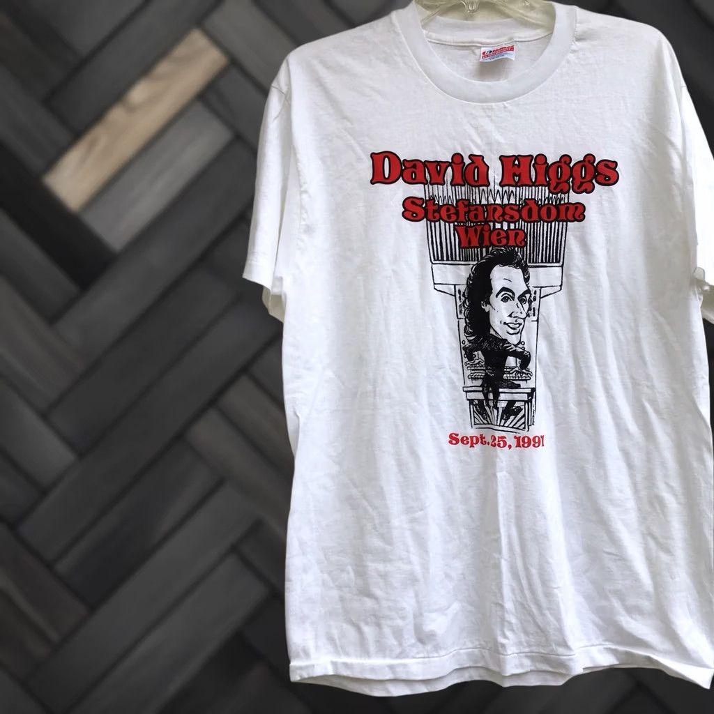 Hanes Vintage Hanes T Shirt 90s 1990s Short Sleeve Graphic Tee Men Size L White 100% Cotton Hanes ULTRAWEIGHT 42-44 Stefansdom Wien Sept 25 1991 Size US L / EU 52-54 / 3 - 1 Thumbnail