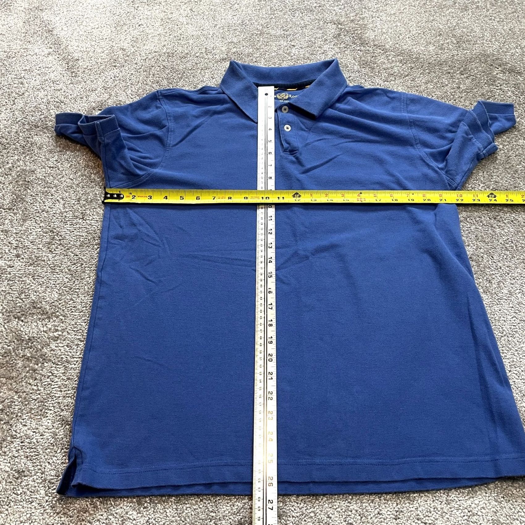 Club Room VINTAGE Club Room Polo shirt Mens L Blue 100% Pima Cotton Preppy Golf Rugby Collar Size US L / EU 52-54 / 3 - 4 Thumbnail
