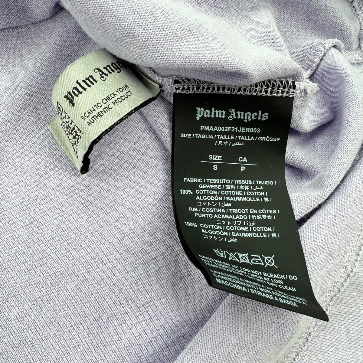 Palm Angels Palm Angels Lilac T Shirt Size US L / EU 52-54 / 3 - 4 Thumbnail