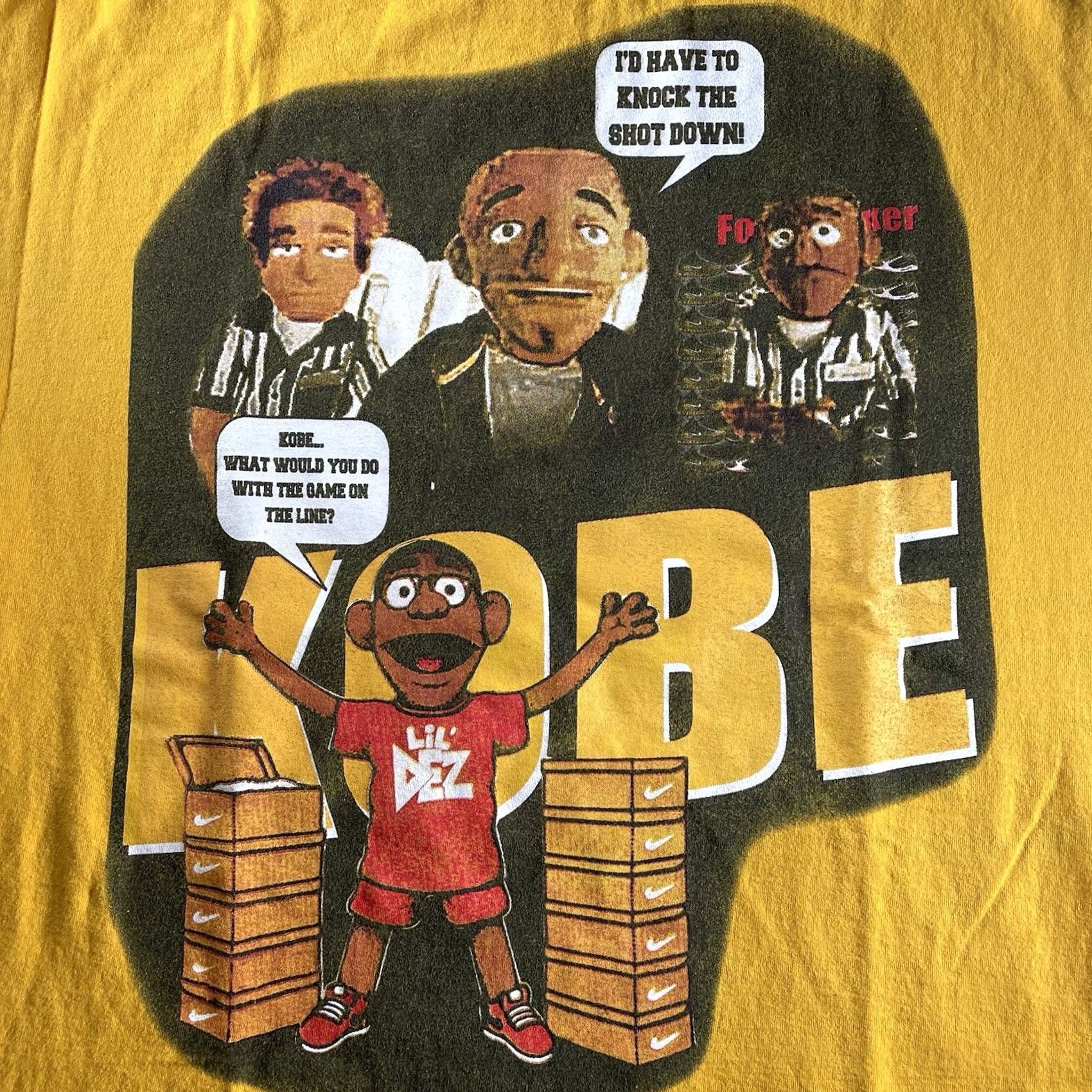 Nike Nike Shirt Men XL T-Shirt Kobe Bryant Y2K Kobenite Commercial Basketball Yellow Size US XL / EU 56 / 4 - 2 Thumbnail