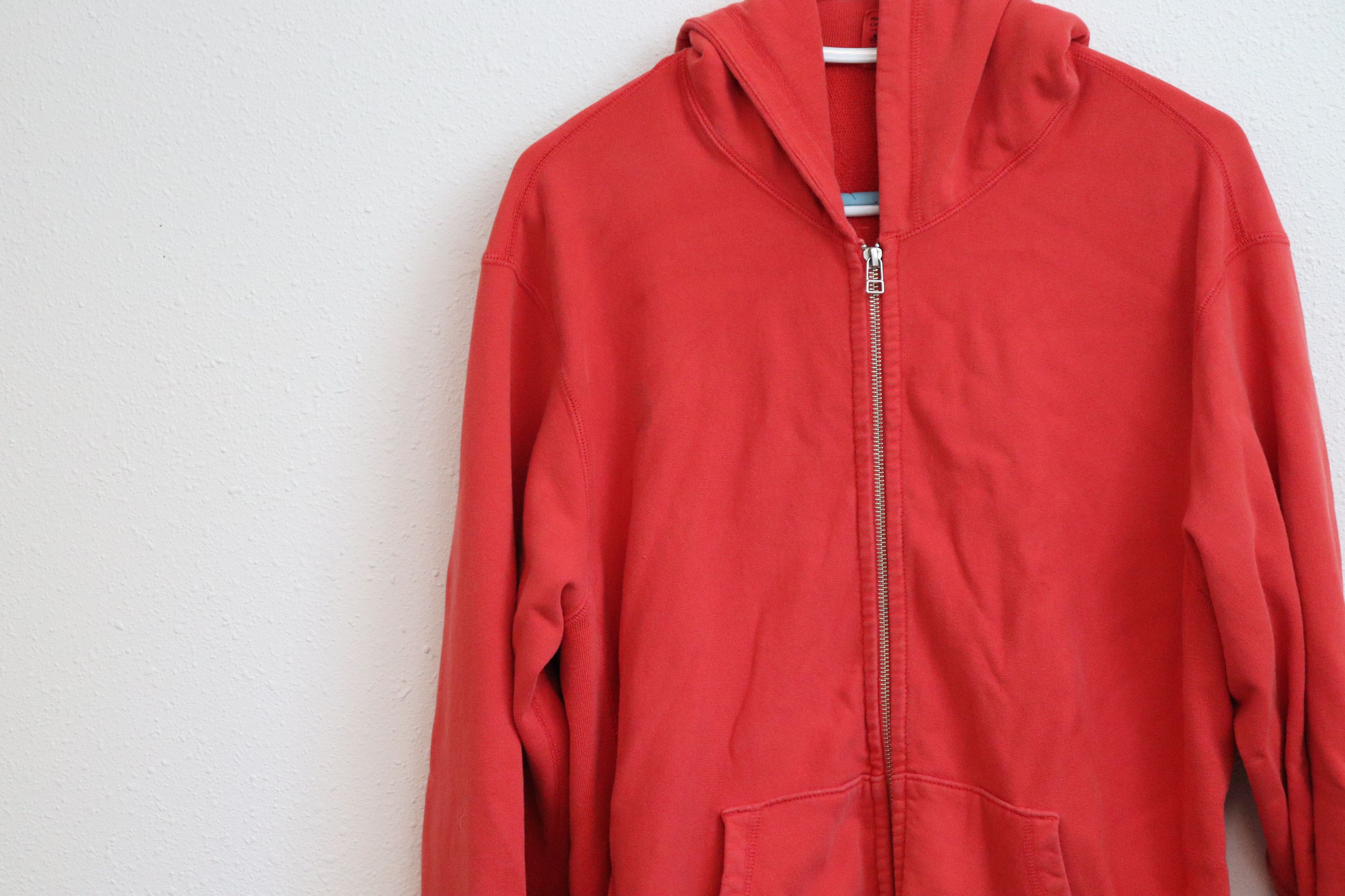 3sixteen Red Terry Hoodie Size US XL / EU 56 / 4 - 3 Thumbnail
