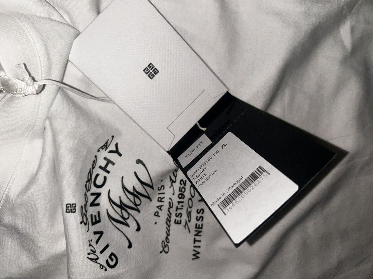 Givenchy Givenchy "Witness Miracles" Atelier Tee - BNWT - Slim Fit Size US XL / EU 56 / 4 - 4 Thumbnail