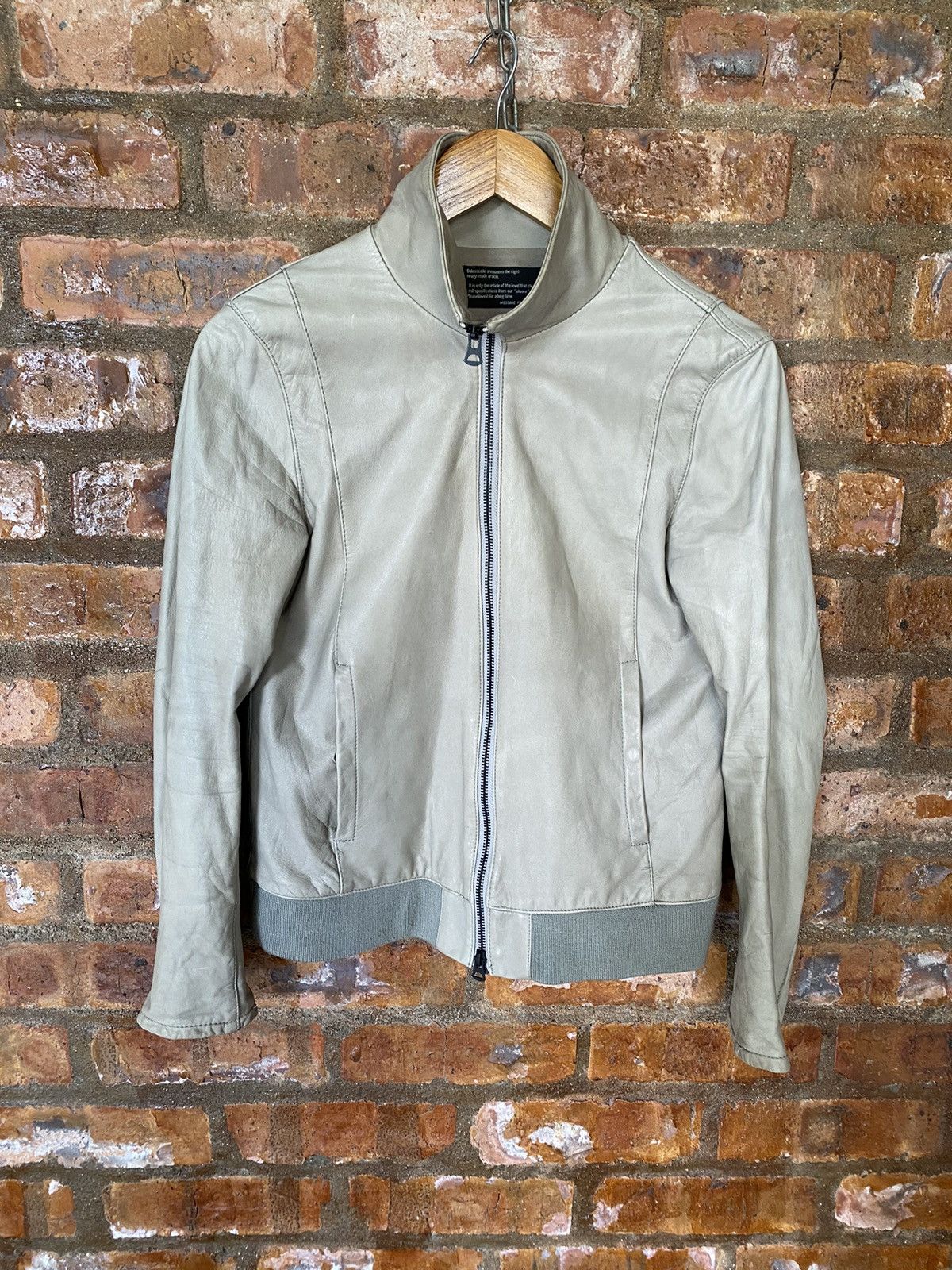 Isamu Katayama Backlash 2000s Shama Leather Paneled Rider Jacket Size M / US 6-8 / IT 42-44 - 2 Thumbnail