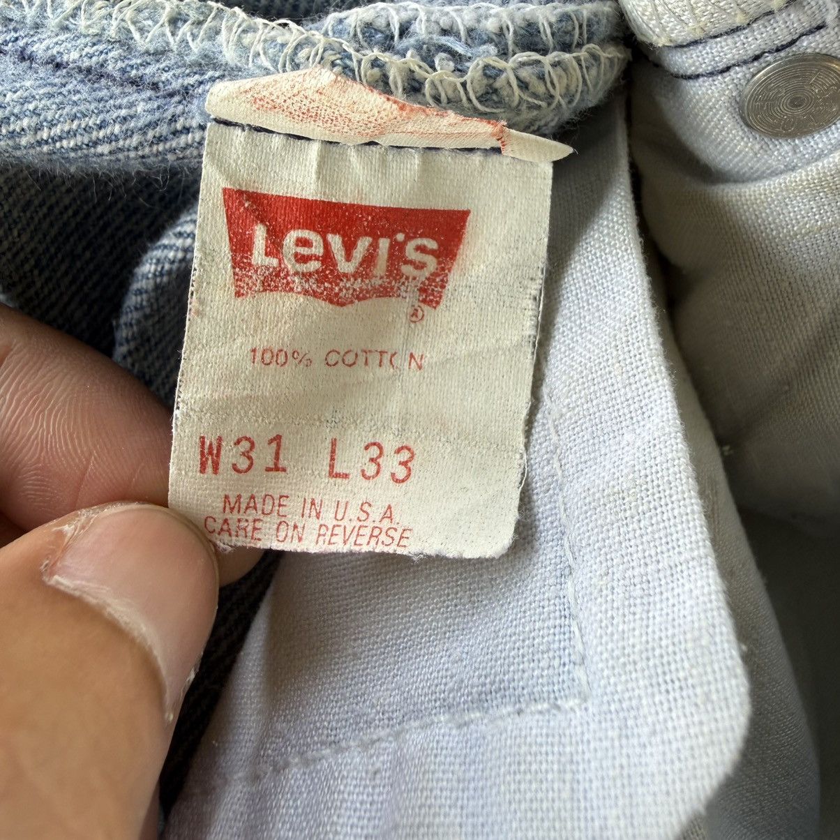 Levi's Vintage Clothing W32 Vintage Levi's 501 Faded Mud Washer Denim Jean Size US 32 / EU 48 - 15 Thumbnail