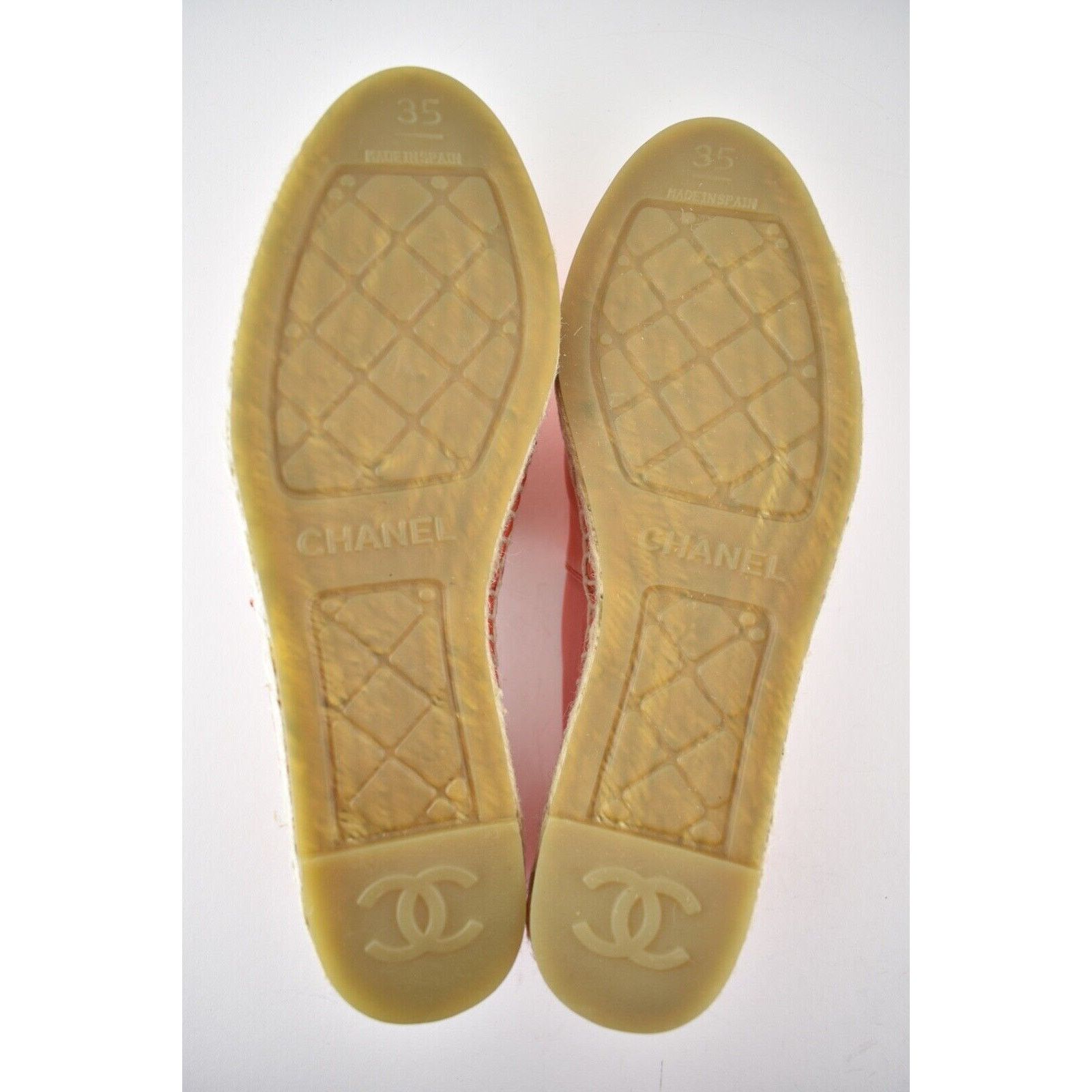 Chanel 19C Lambskin CC Logo Double Sole Espadrille Ballet Flat 35 Size US 5 / IT 35 - 12 Thumbnail