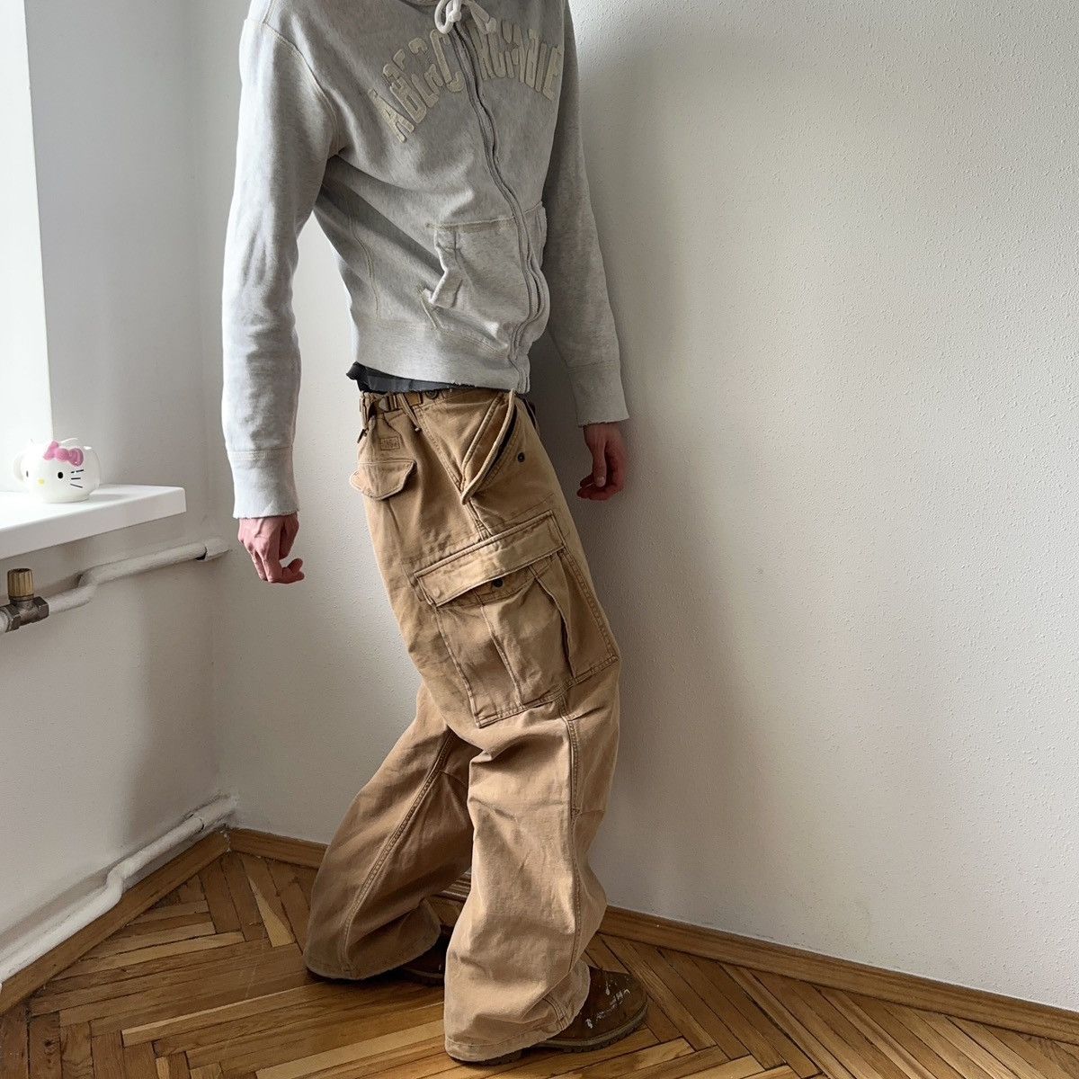 Abercrombie & Fitch RARE Abercrombie Fitch Military Parachute Baggy Cargo Pants Size US 34 / EU 50 - 4 Thumbnail