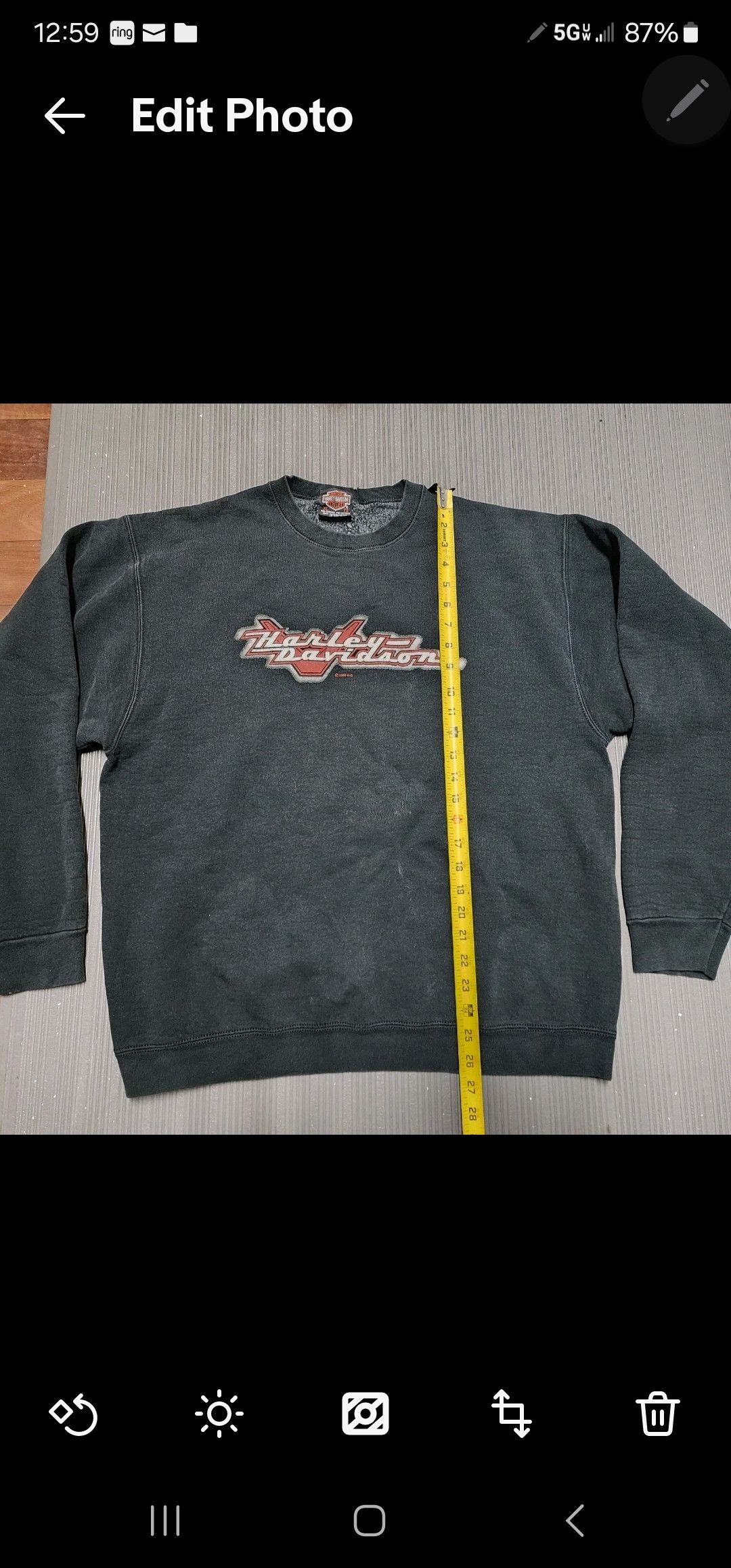 Harley Davidson Vtg Harley Davidson Redline Crewneck Pullover Sweater Large Size US XL / EU 56 / 4 - 4 Thumbnail