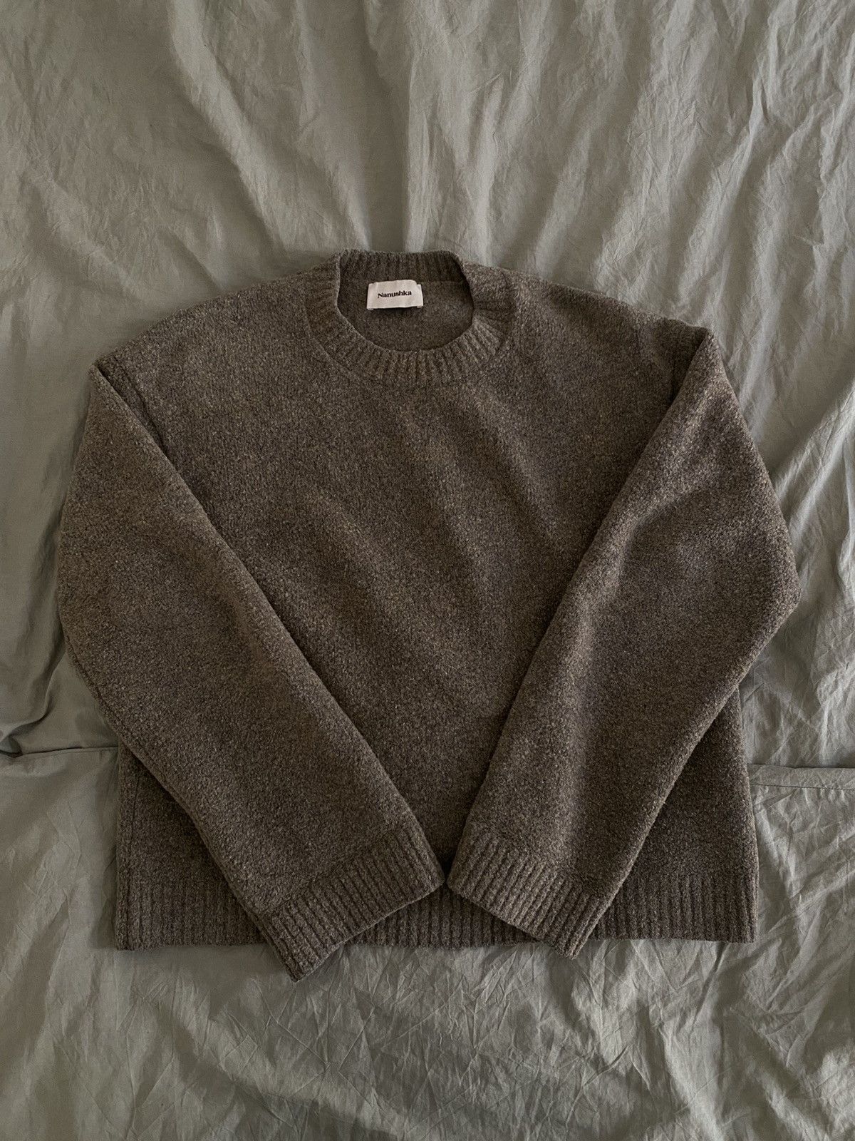 image of Nanushka Boucle Knit in Green, Men's (Size XL)