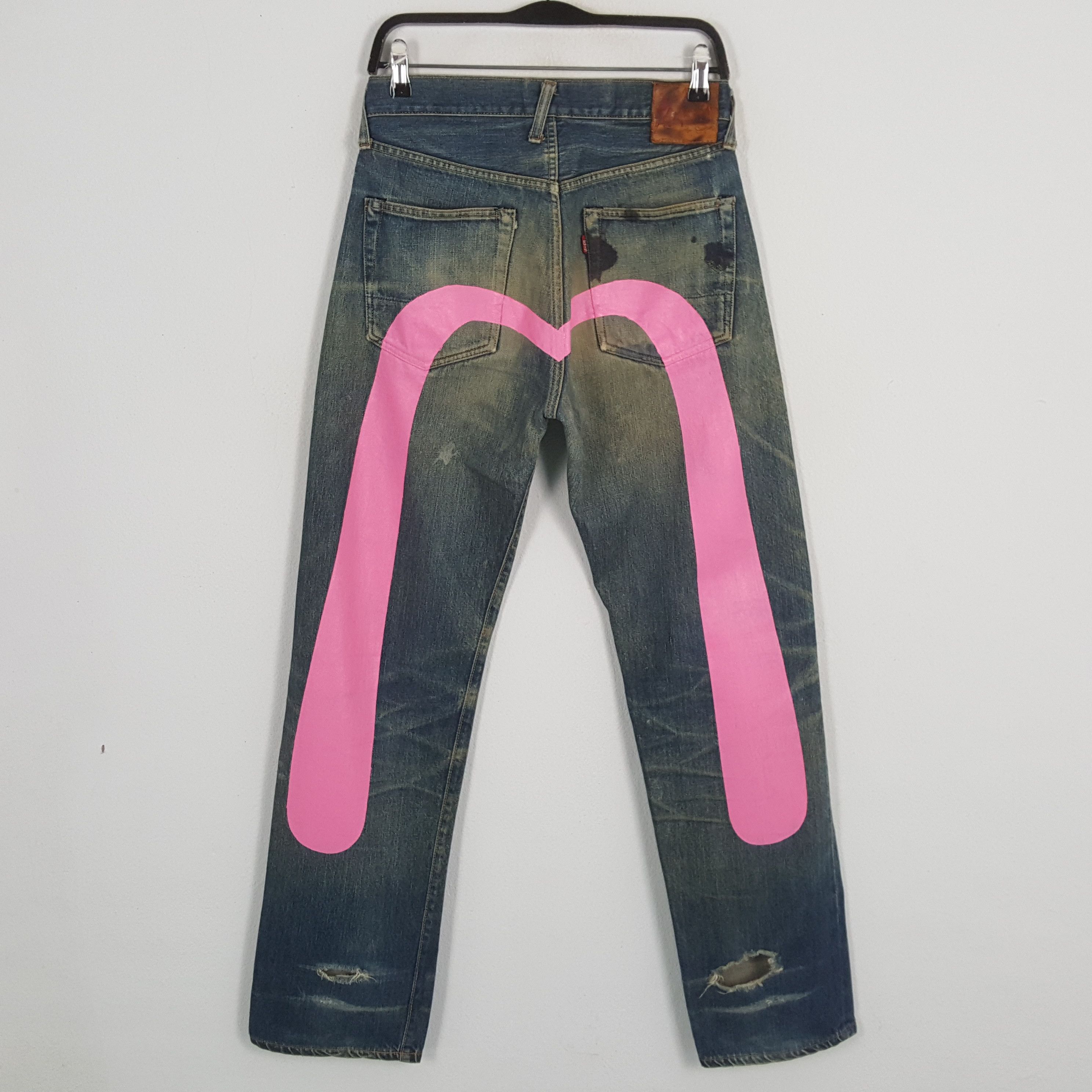 EVIS Japanese Brand Fashion Style Custom Daicock Jeans