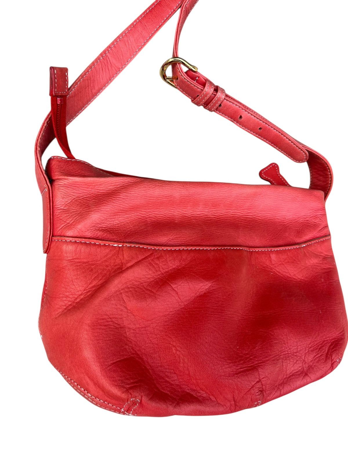 Leather Faded Patina Pink Peach Leather Bag Dog’s Paws Kitamura Size ONE SIZE - 12 Thumbnail