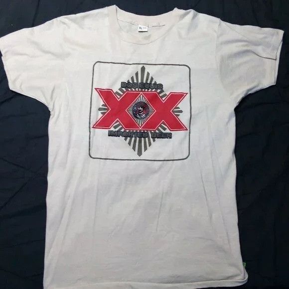 Vintage Deadstock Vintage 80s Dos Equis Imported Beer T-Shirt Size US XL / EU 56 / 4 - 2 Thumbnail