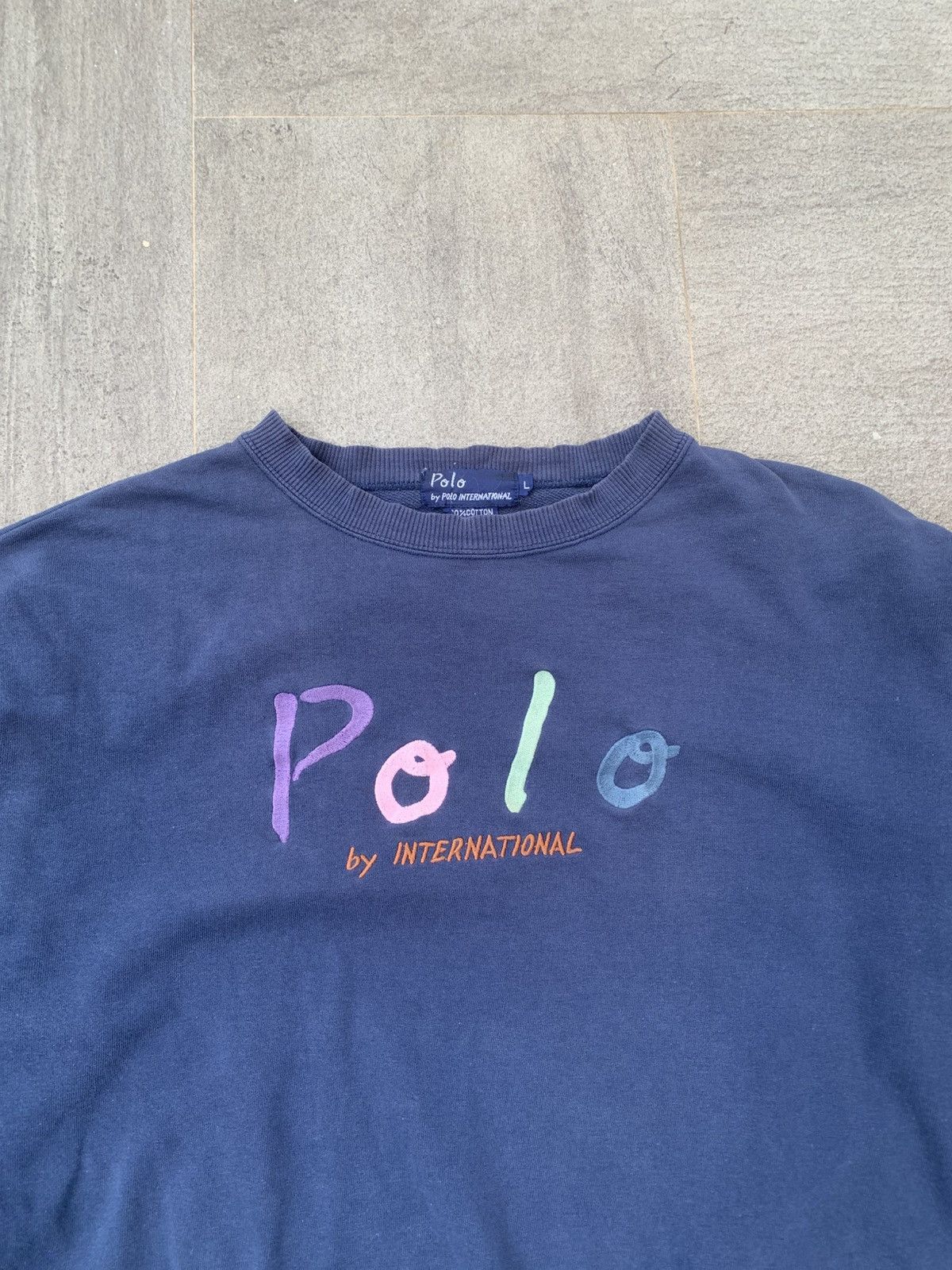 Vintage Vintage Polo Sweatshirt Size US L / EU 52-54 / 3 - 2 Thumbnail