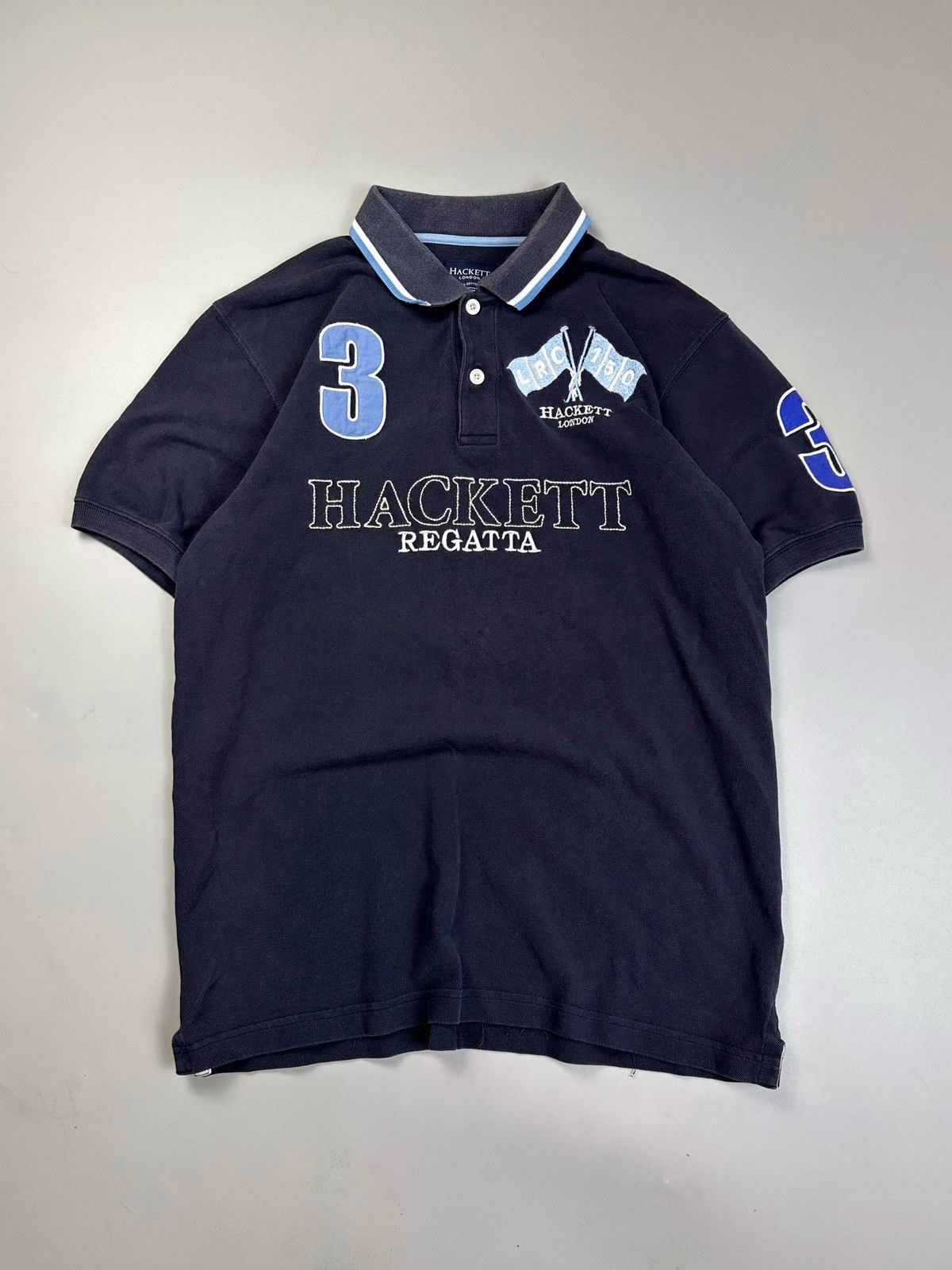 Hackett × Vintage Hackett London Regatta Club Polo Shirt Size US M / EU 48-50 / 2 - 1 Thumbnail