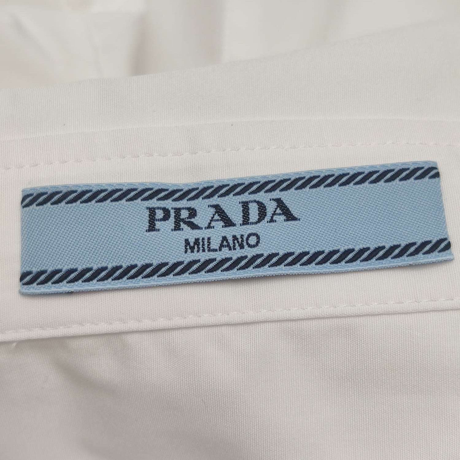 Prada Prada Cotton Poplin Button. Size S / US 4 / IT 40 - 4 Thumbnail