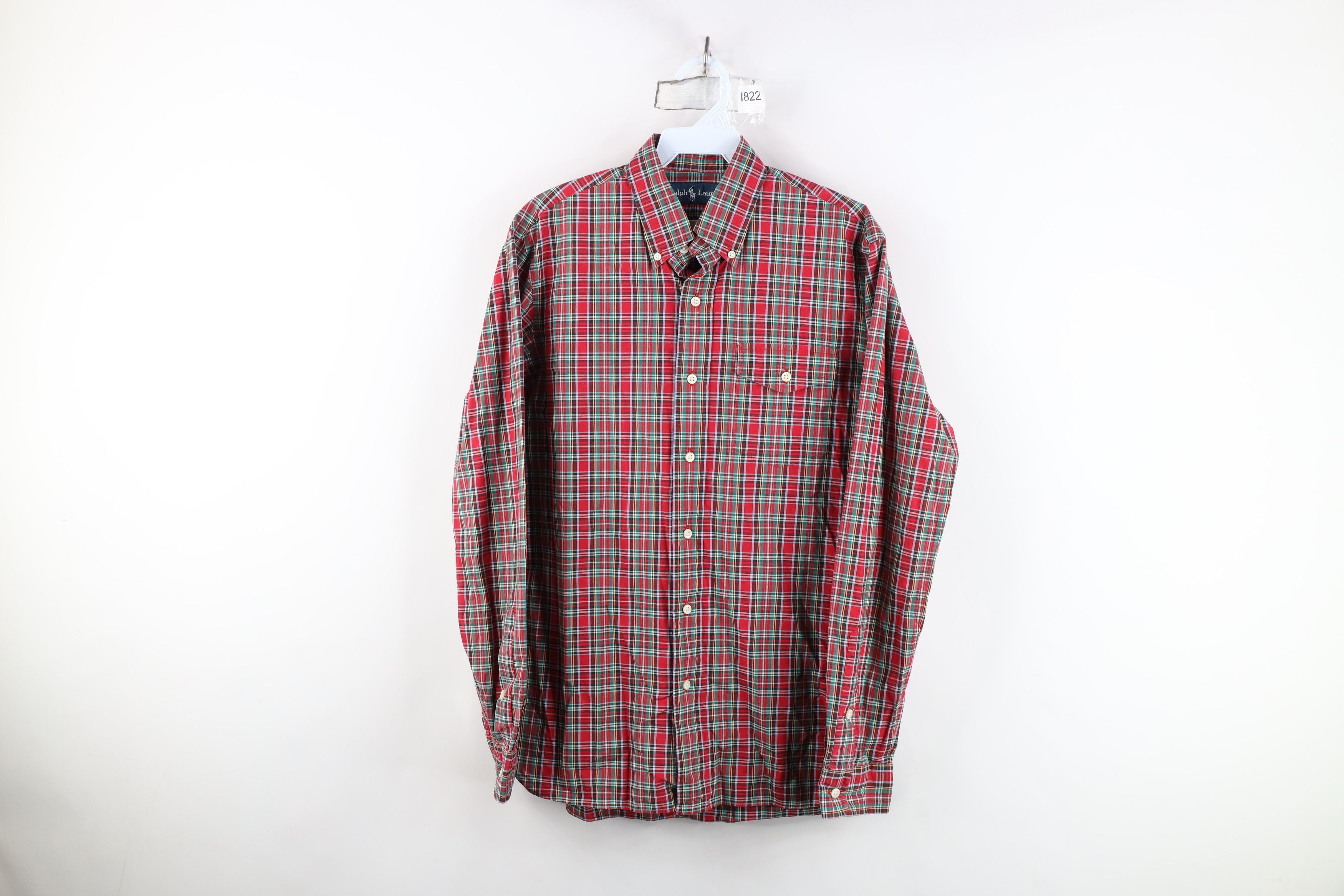 Ralph Lauren Vintage 90s Ralph Lauren Button Down Shirt Rainbow Plaid Size US S / EU 44-46 / 1 - 1 Thumbnail