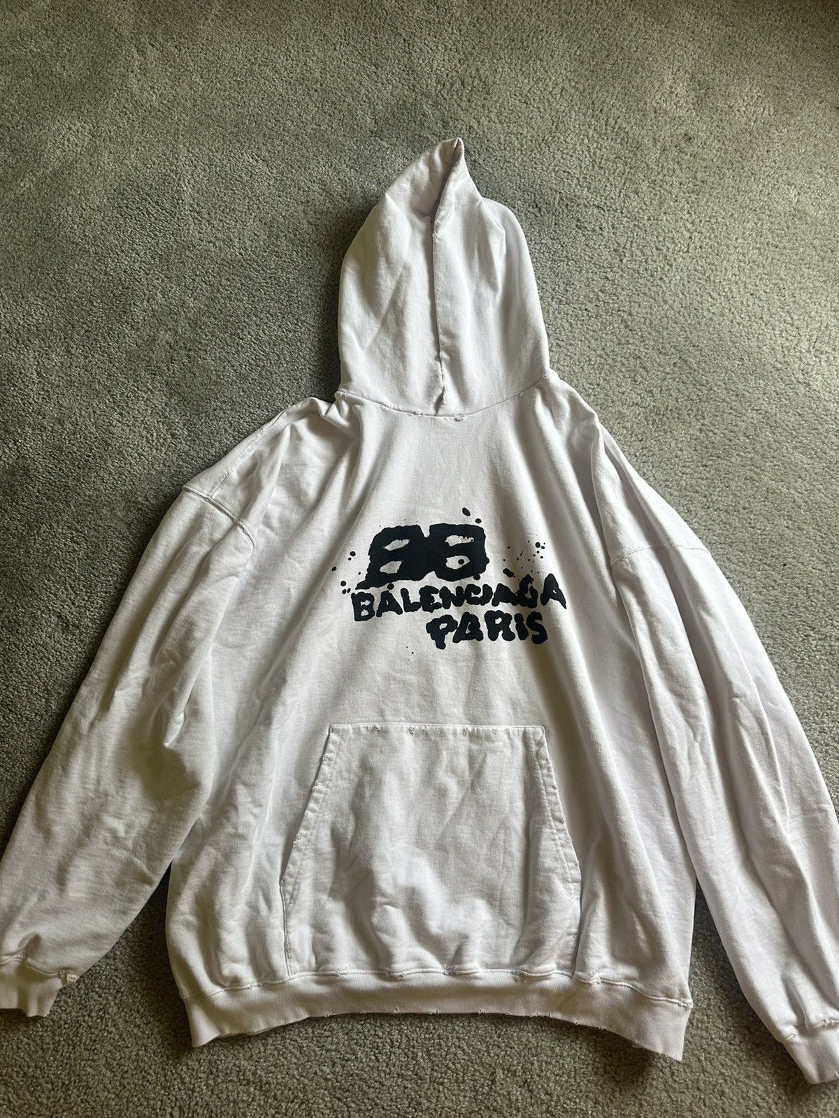 Balenciaga Balenciaga Hand Drawn Hoodie Size US S / EU 44-46 / 1 - 1 Thumbnail