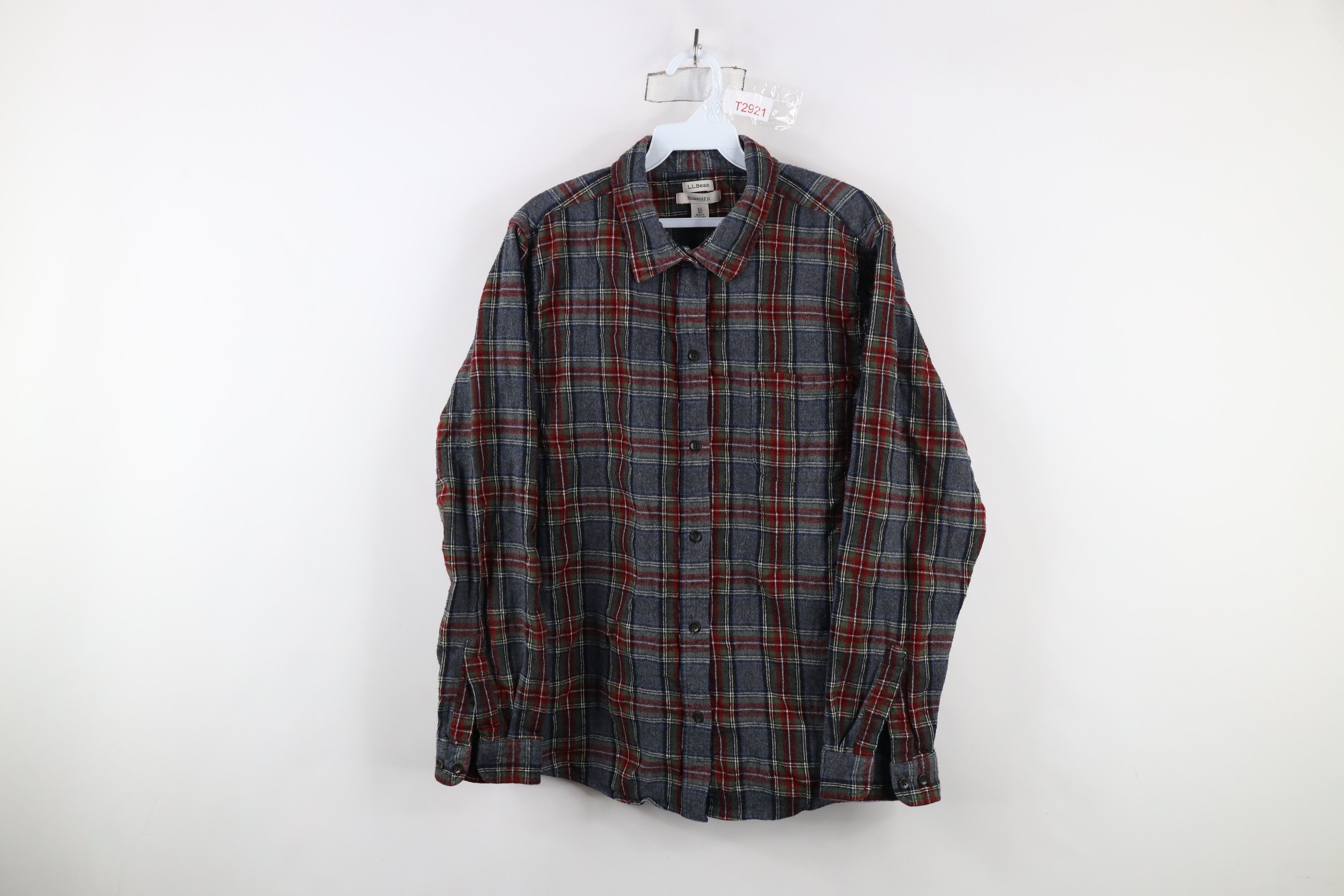 L.L. Bean Vintage LL Bean Fit Flannel Collared Button Shirt Plaid Size XL / US 12-14 / IT 48-50 - 1 Thumbnail