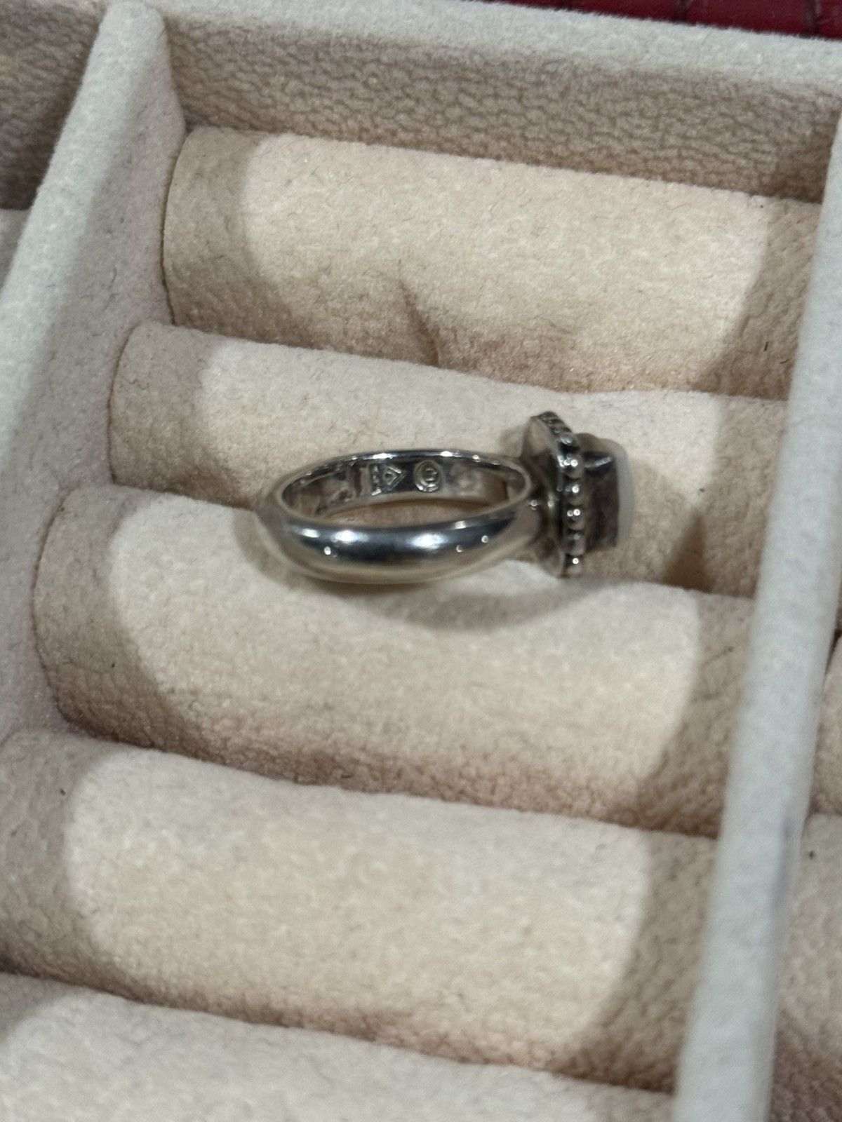 Sterling Silver Silpada Sterling Silver Square Frame Ring – Vintage 925 Size ONE SIZE - 5 Thumbnail