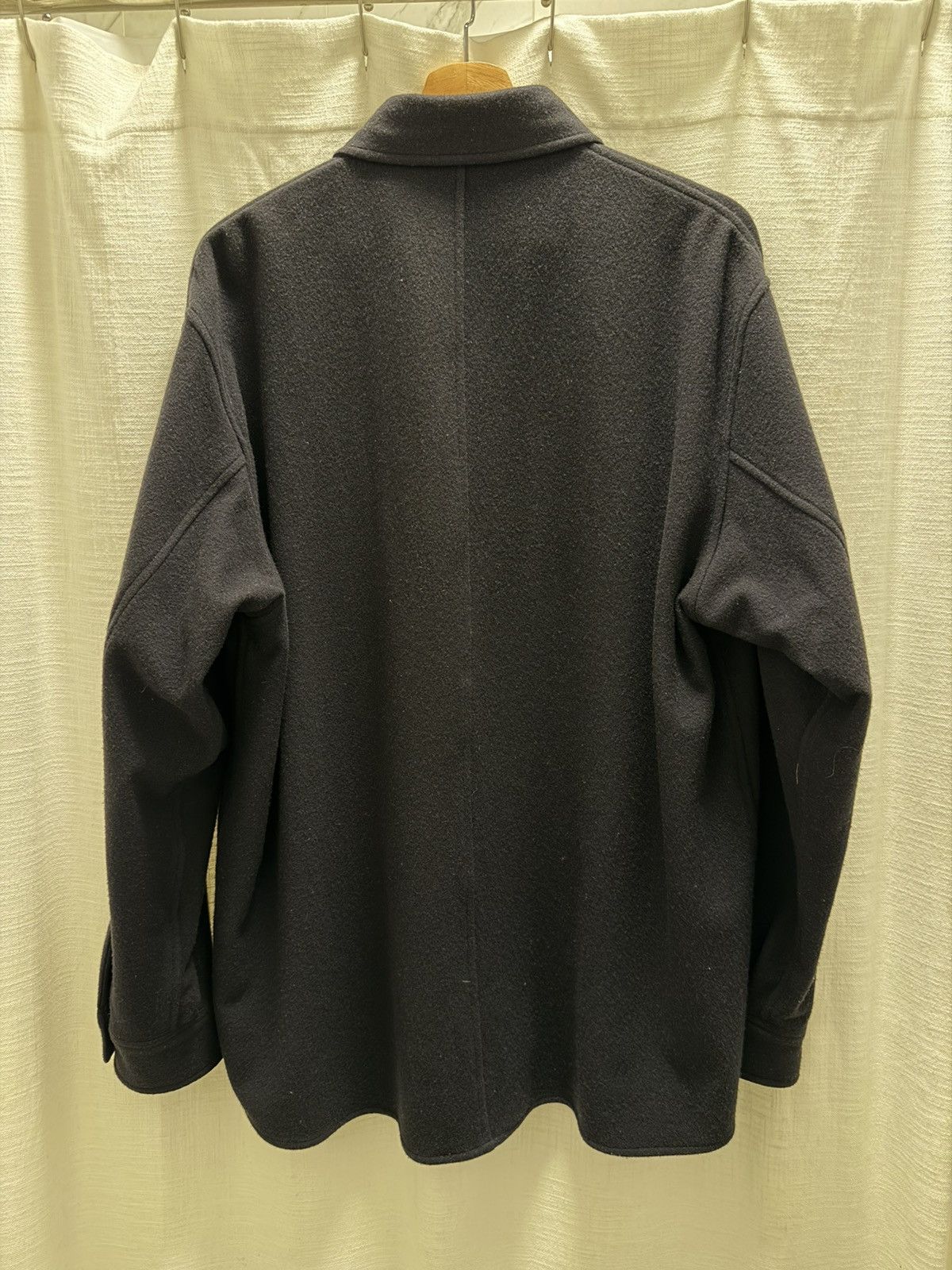 Auralee Auralee Brushed Super Fine Wool Flannel - Ink Black Size US M / EU 48-50 / 2 - 3 Thumbnail