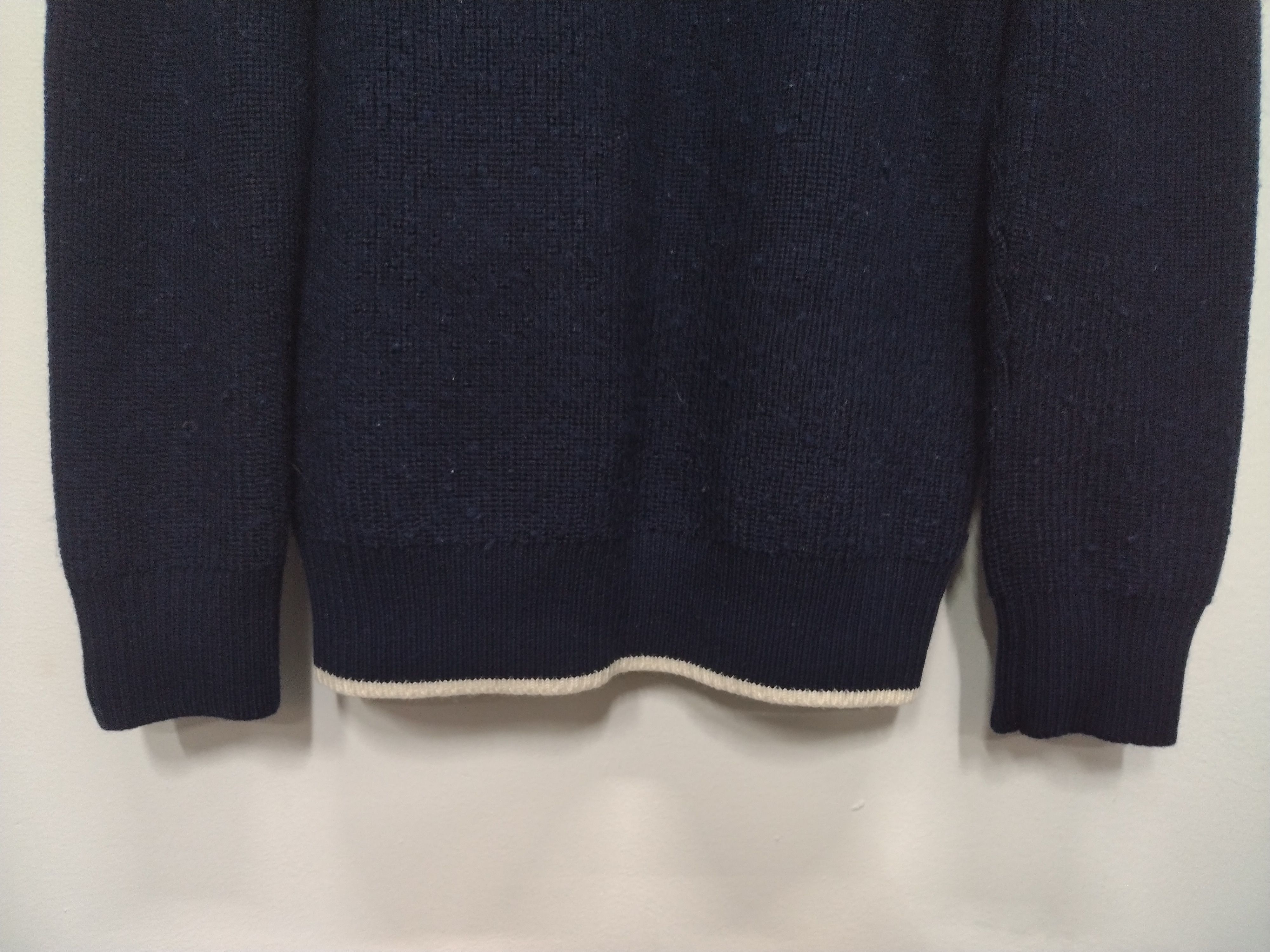 Aran Isles Knitwear × Burberry Vtg Burberry Black Label Knitwear Rare Double Line Size US M / EU 48-50 / 2 - 13 Thumbnail